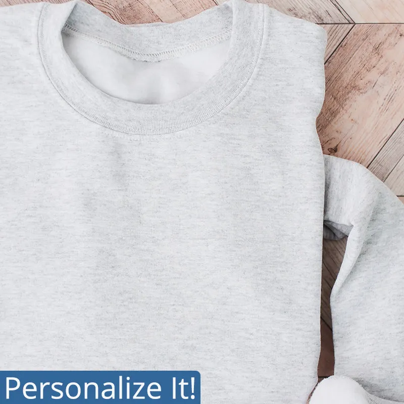 1800 | Personalized Crew Neck Sweatshirt with Tall Certifications - Unisex Sizing