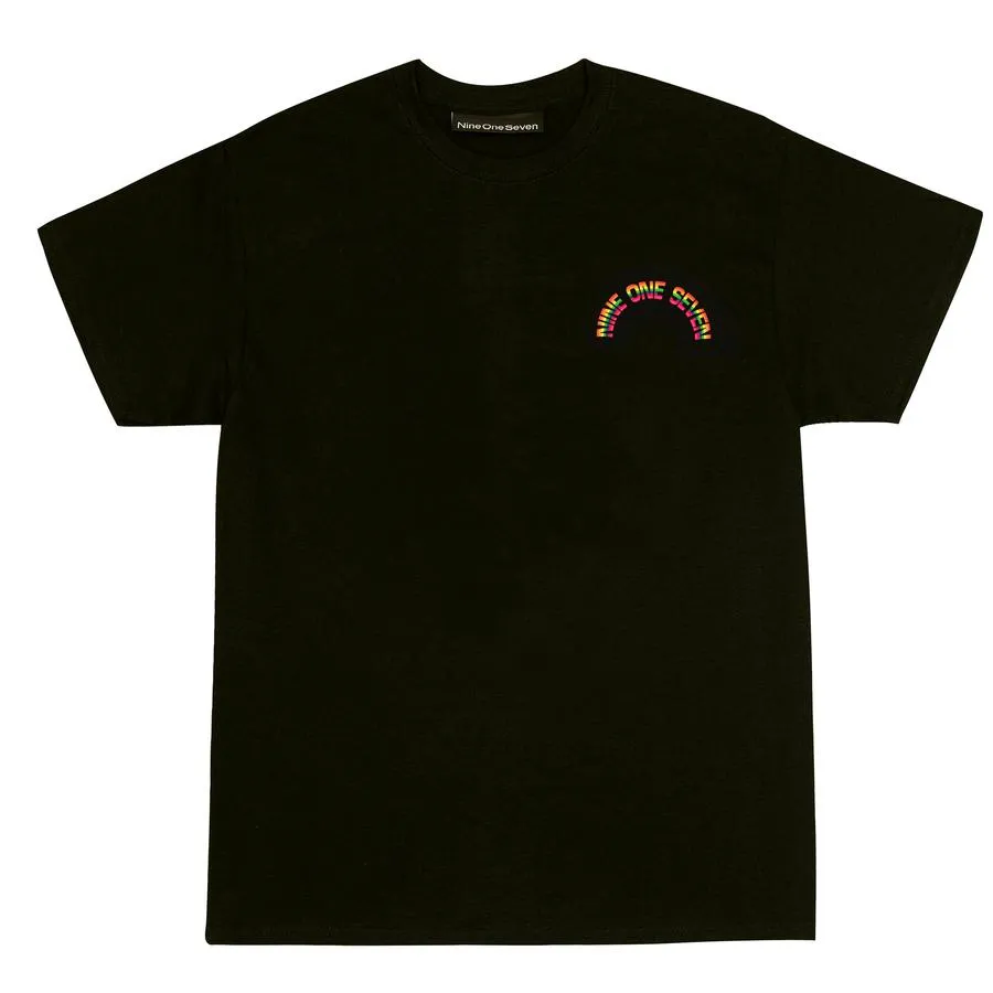 917 Rainbow Tee Black