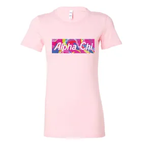 Alpha Chi Omega Dream Skater Womens Slim Fit Tee