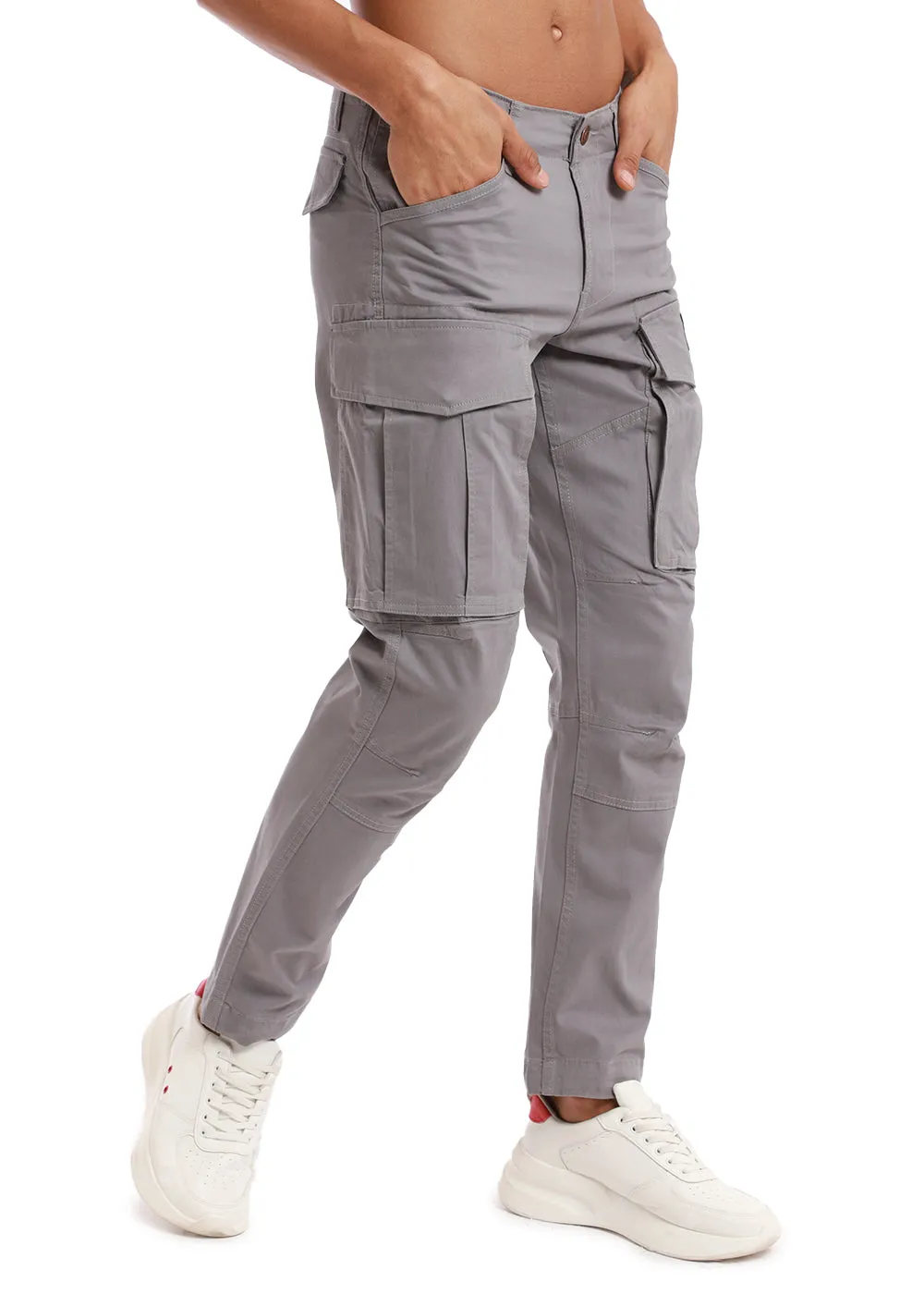 Aqua Gray Cargo Pant