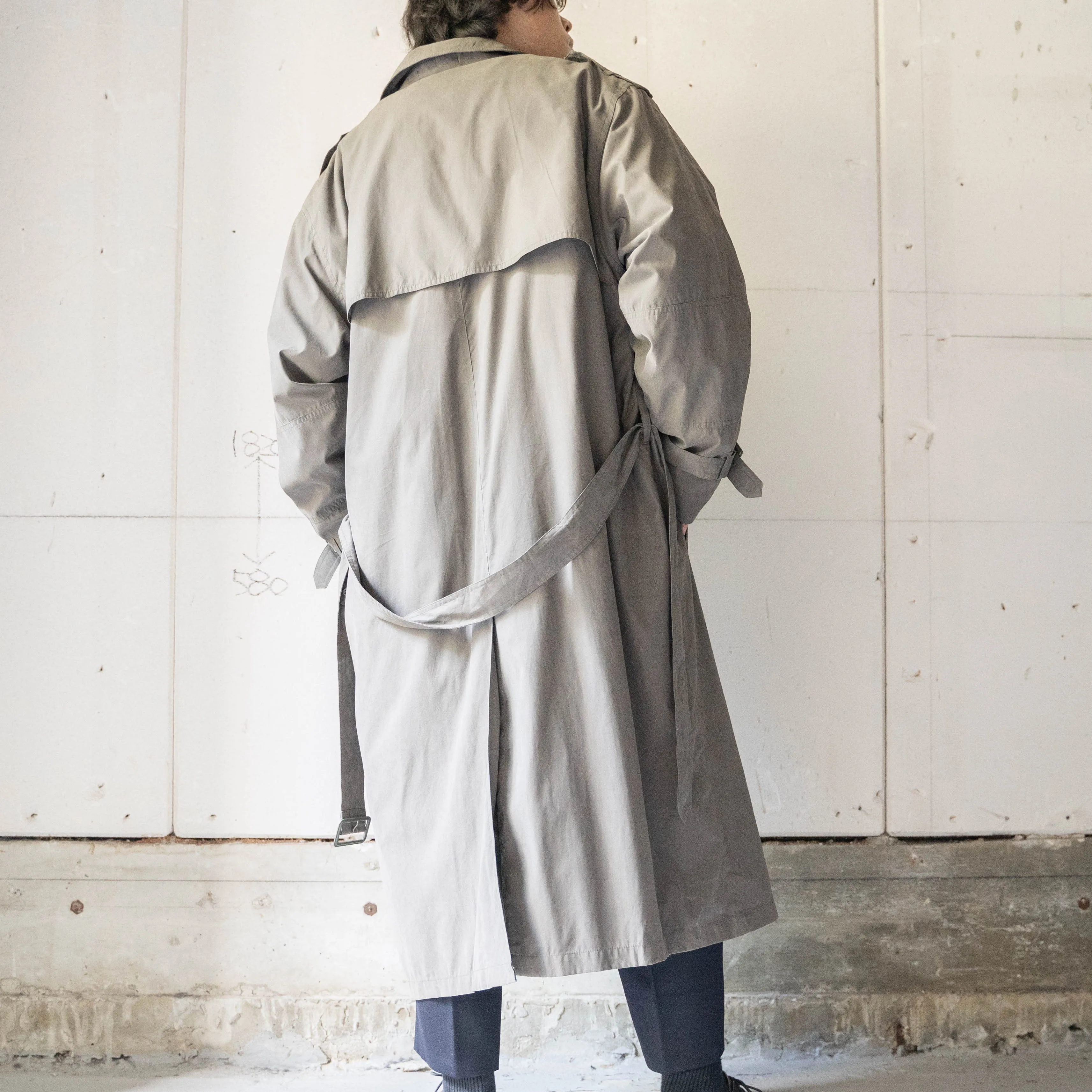 around 1990s 'LONDON FOG' khaki color trench coat -with liner-