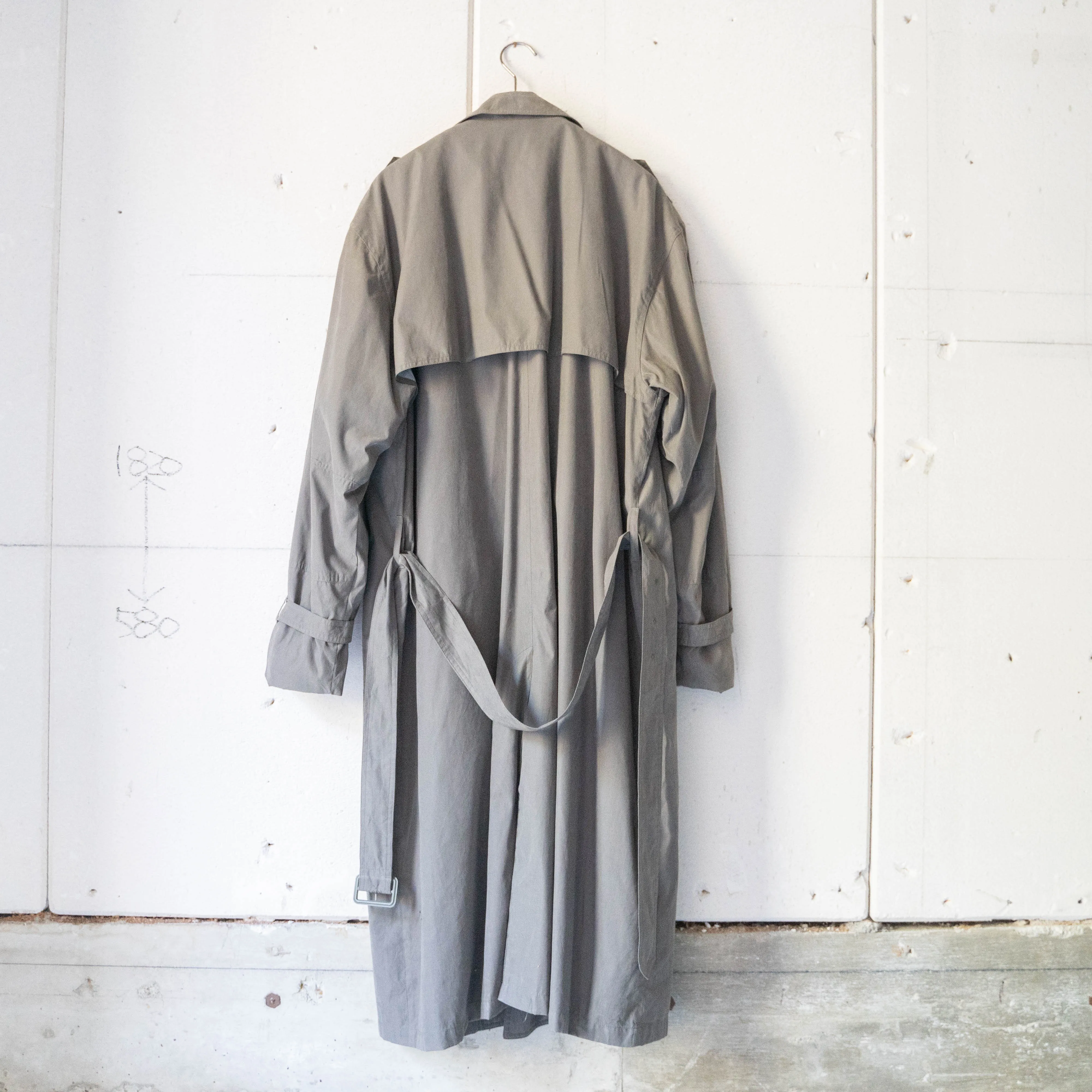 around 1990s 'LONDON FOG' khaki color trench coat -with liner-