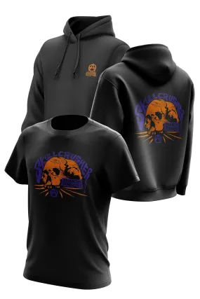 AS 'SKULLCRUSHER' HOODIE   TEE COMBO - BLACK