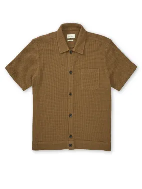 Ashby Short Sleeve Jersey Shirt Barton Tobacco Brown