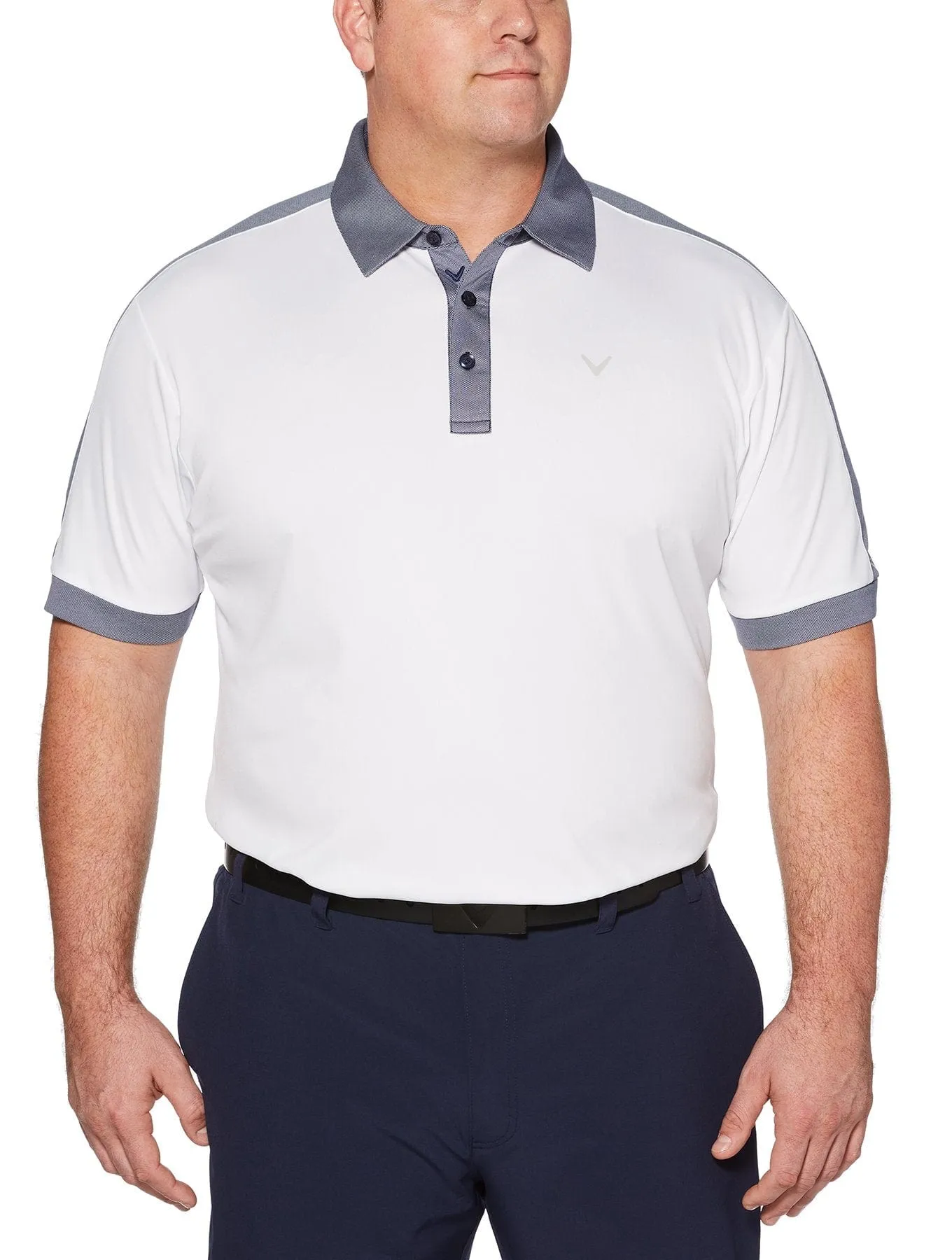 Big & Tall Birdseye Color Block Polo