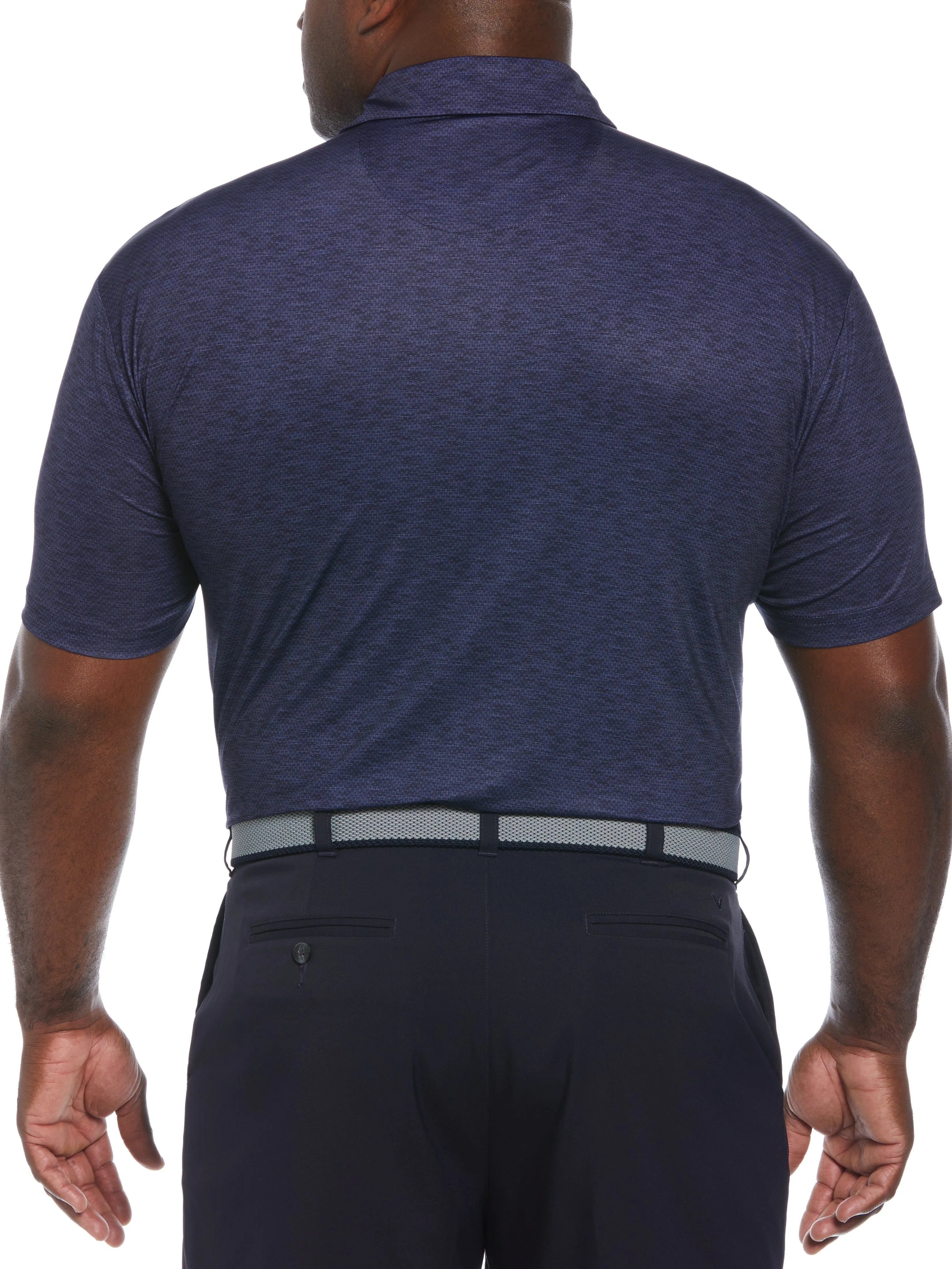 Big & Tall Color Block Pattern Golf Polo