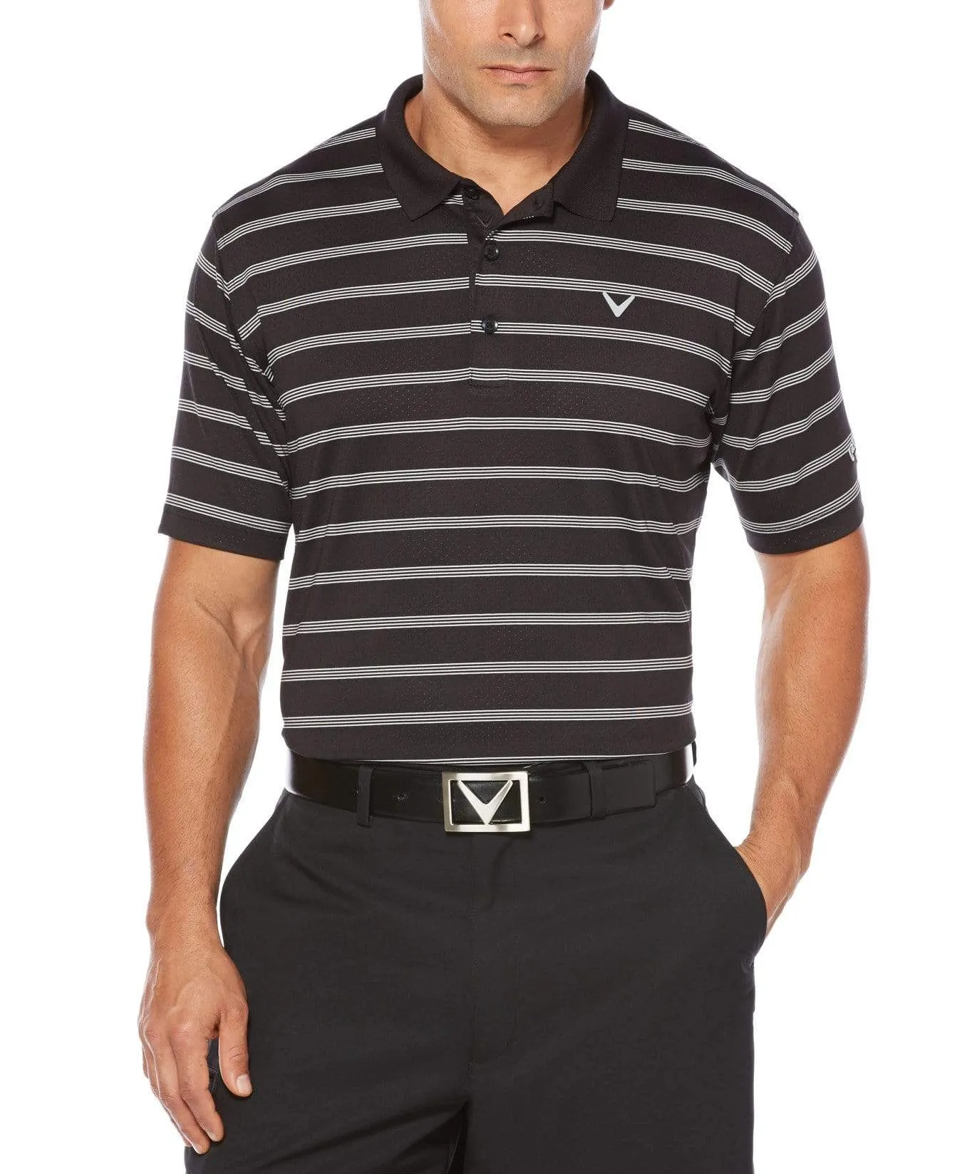 Big & Tall Opti-Dri Striped Polo