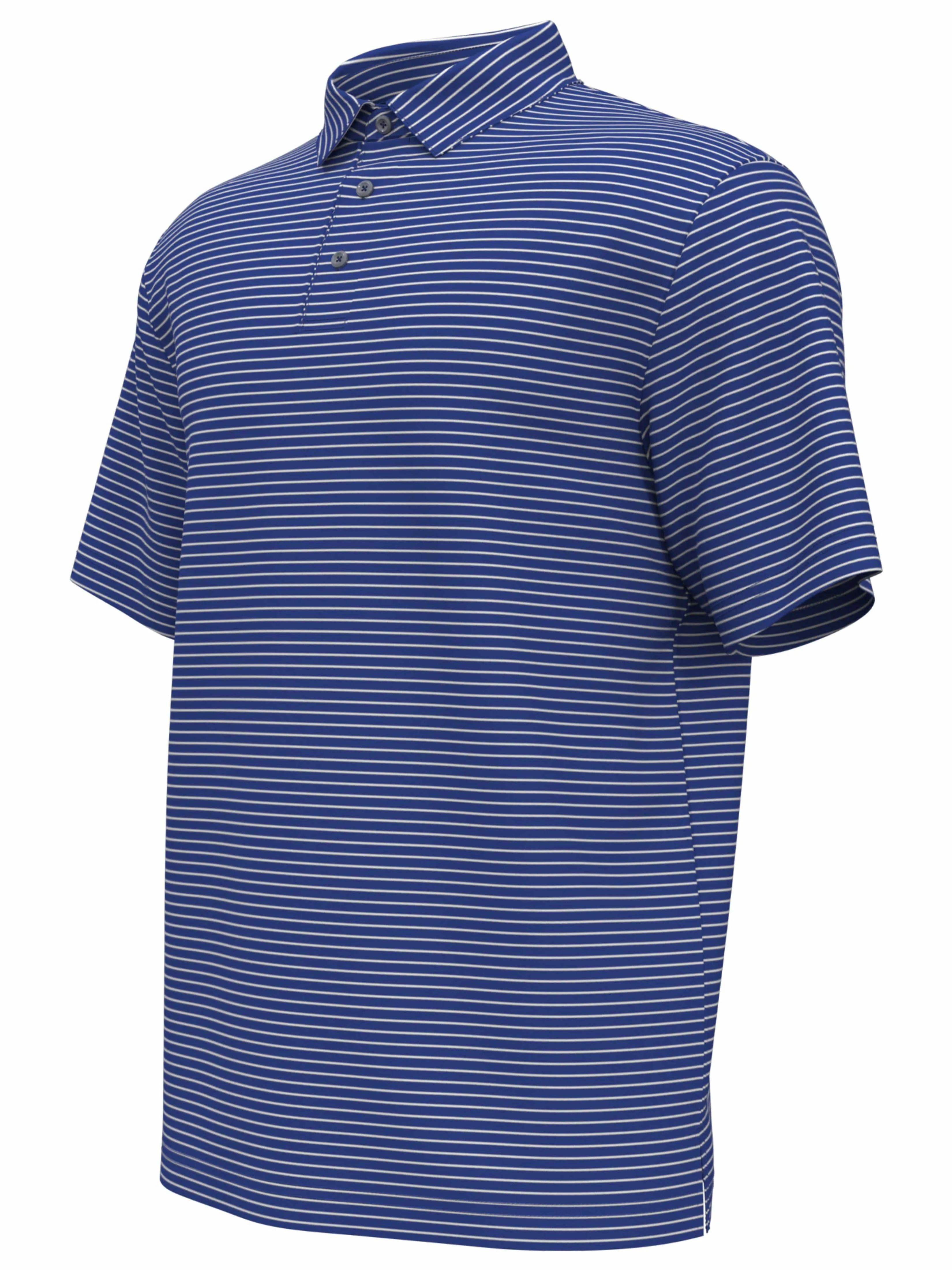 Big & Tall Yarn Dyed Feeder Stripe Golf Polo