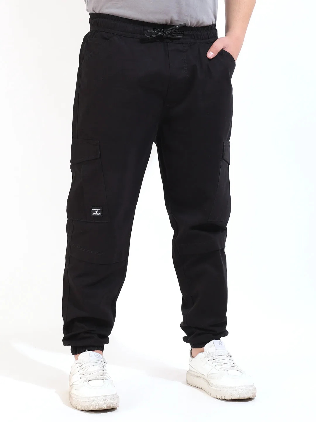 Black Peach Cotton Cargo