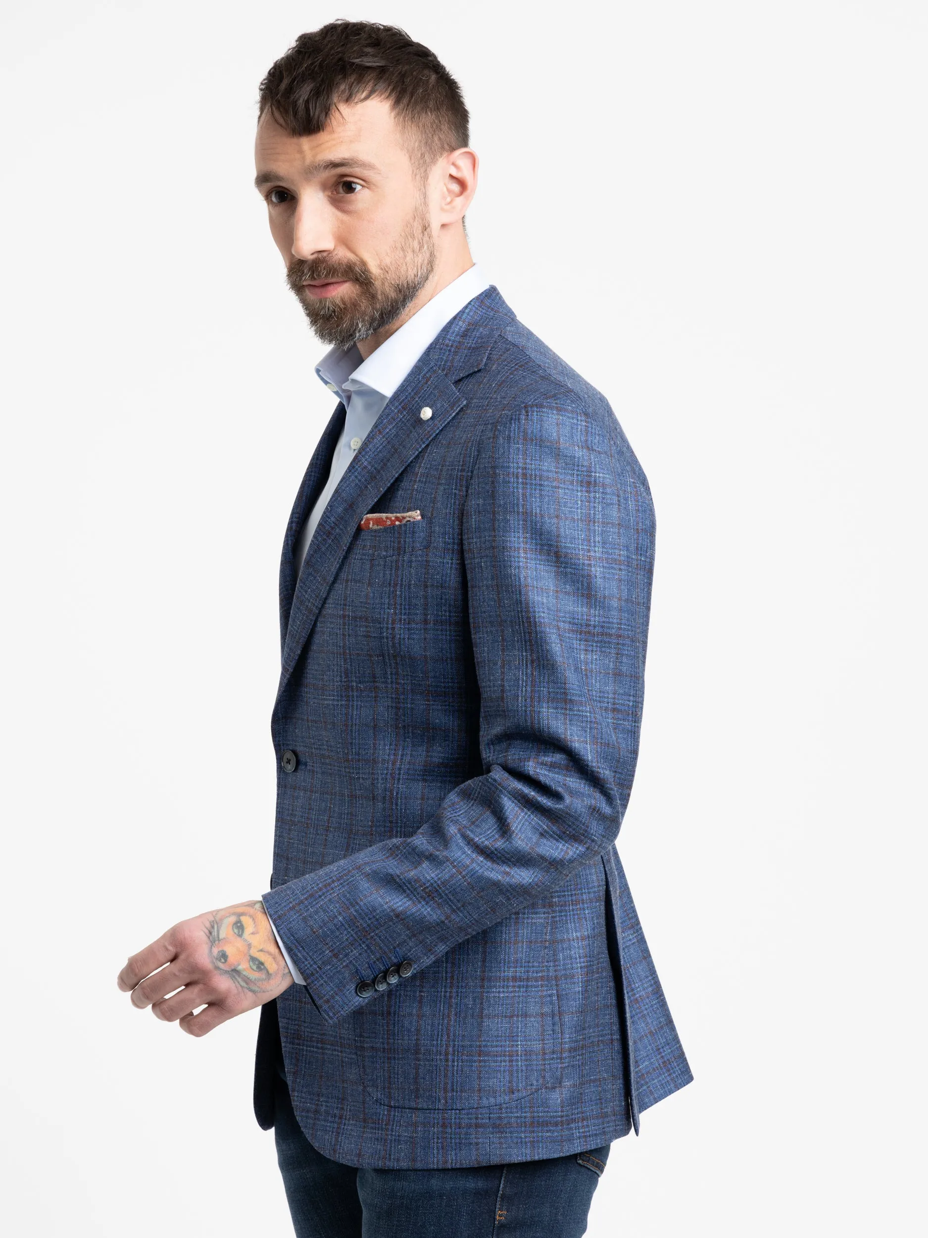 Blue/Red Check Sport Jacket