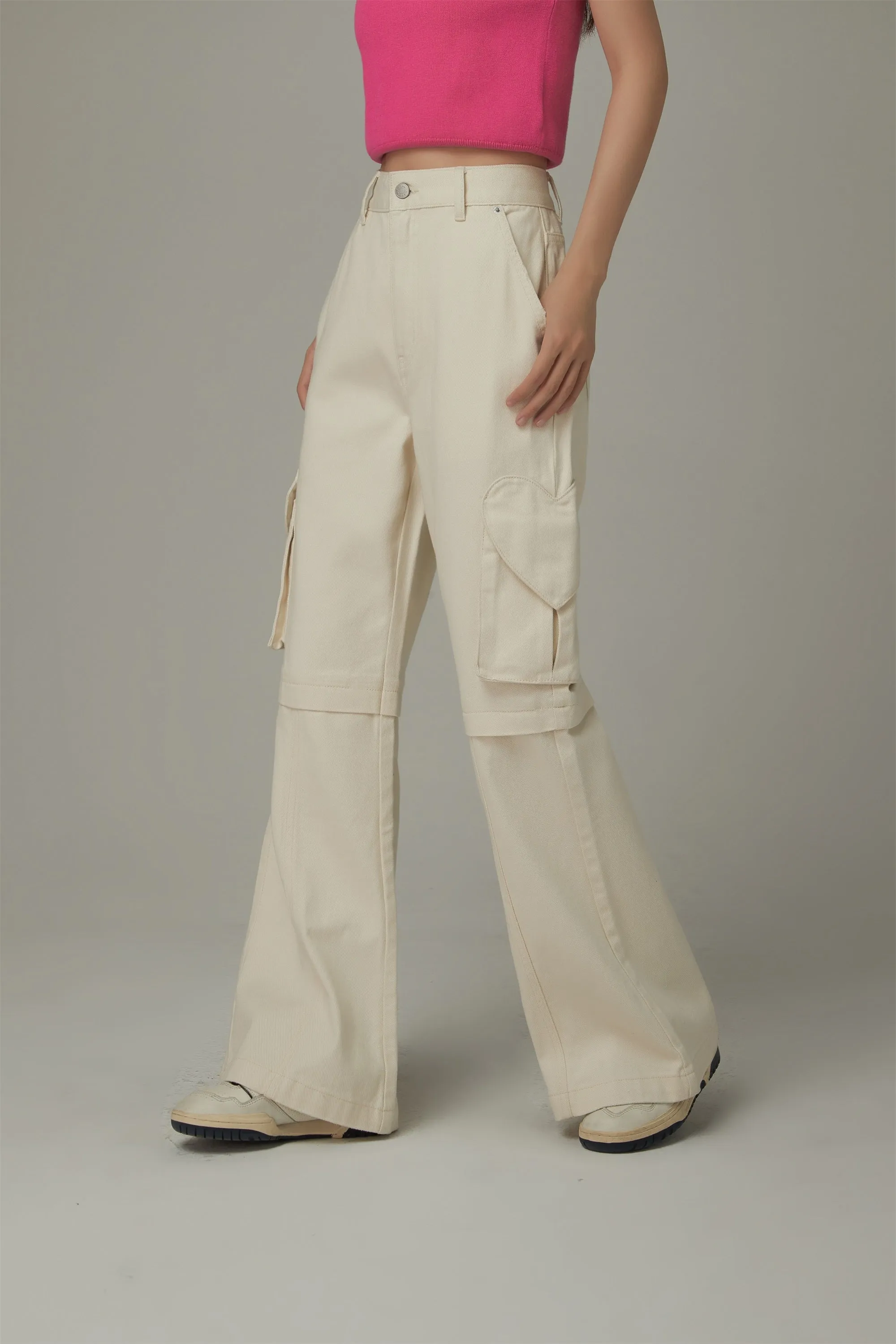 Bootcut Cargo Pocket Pants