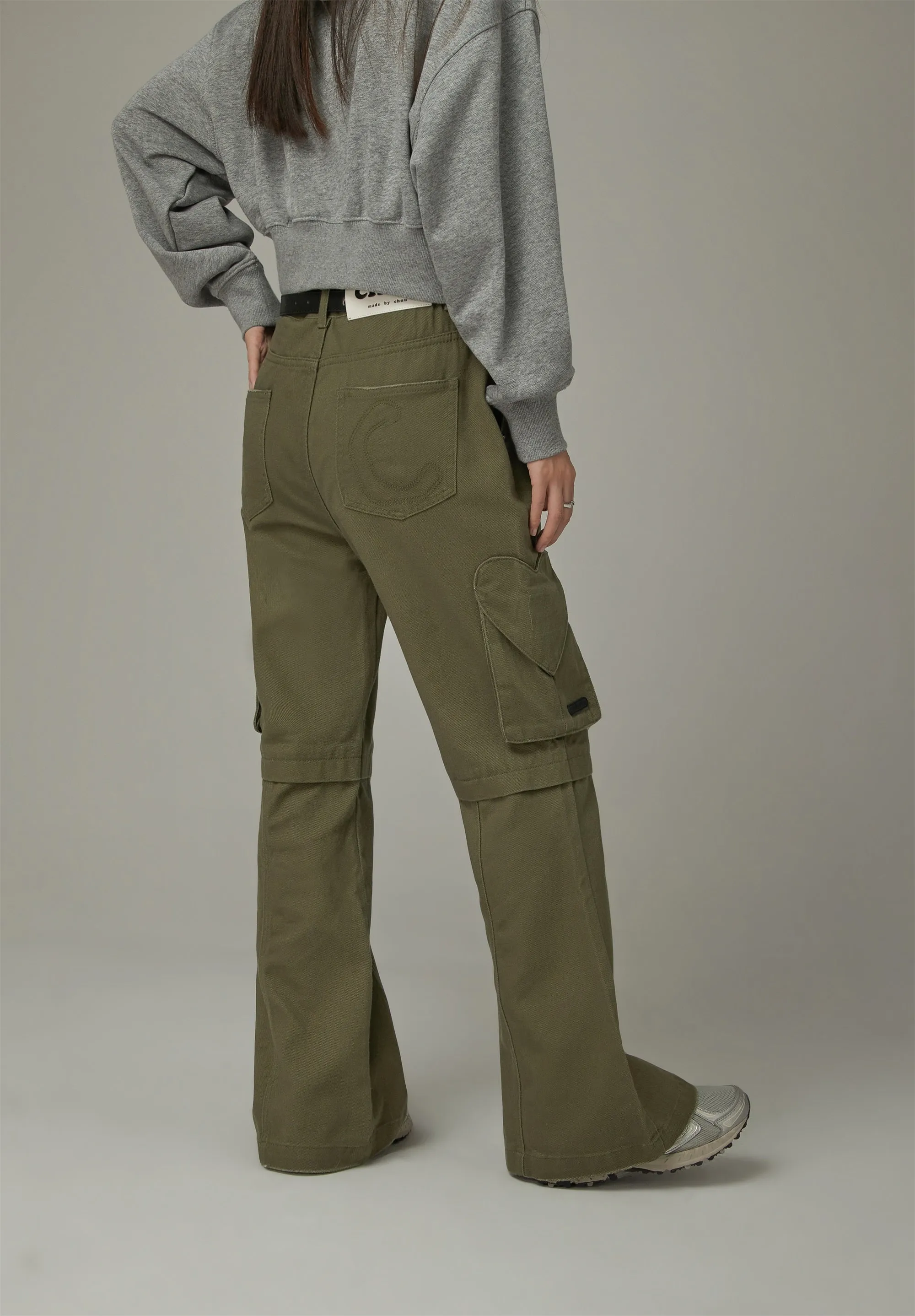 Bootcut Cargo Pocket Pants