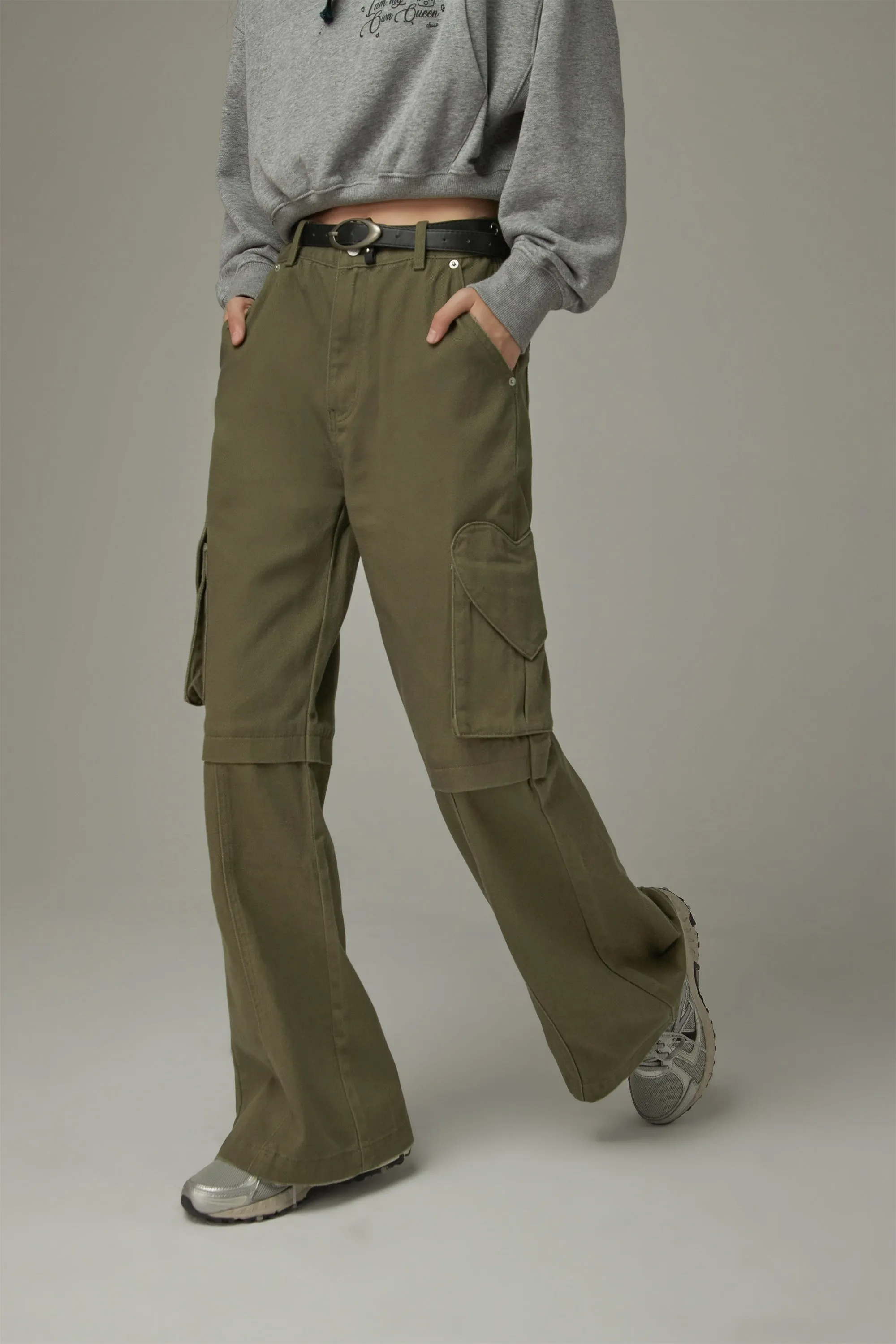 Bootcut Cargo Pocket Pants