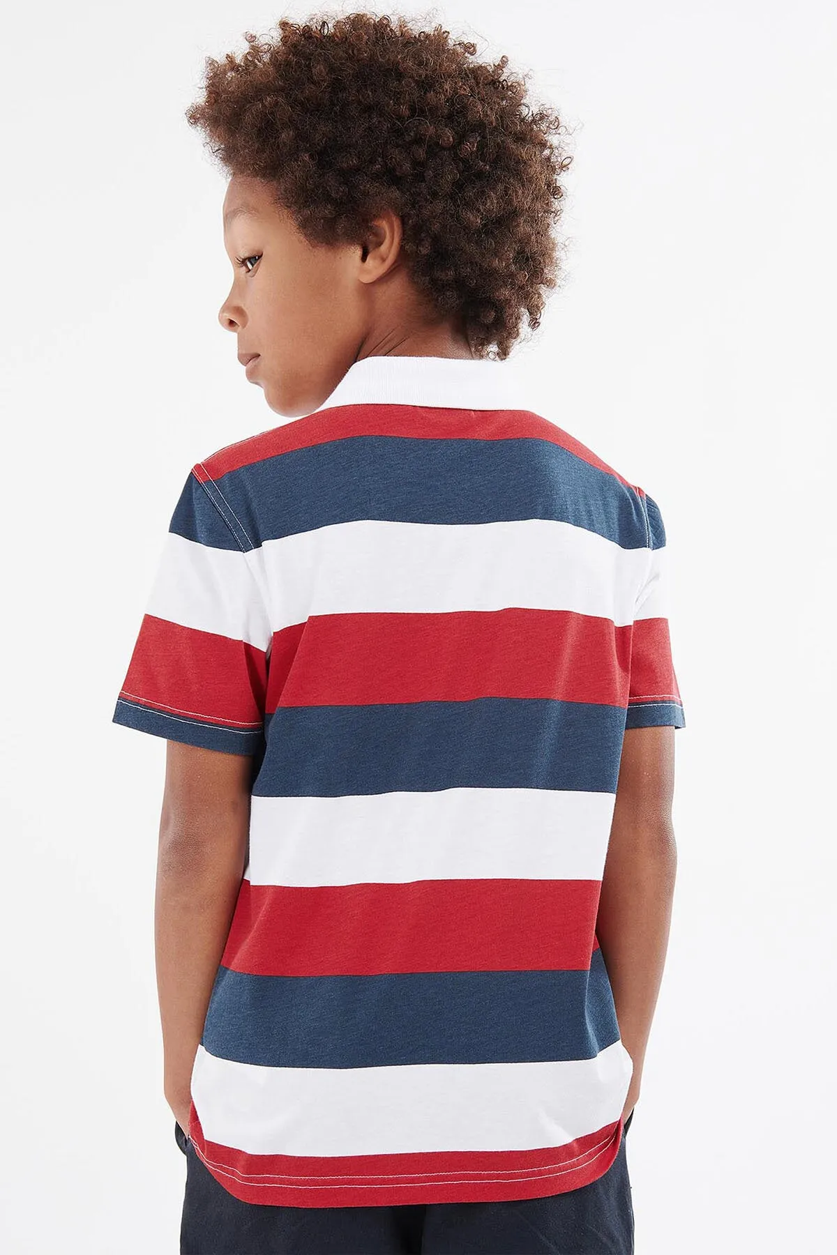 Boys Logan Striped Polo Shirt