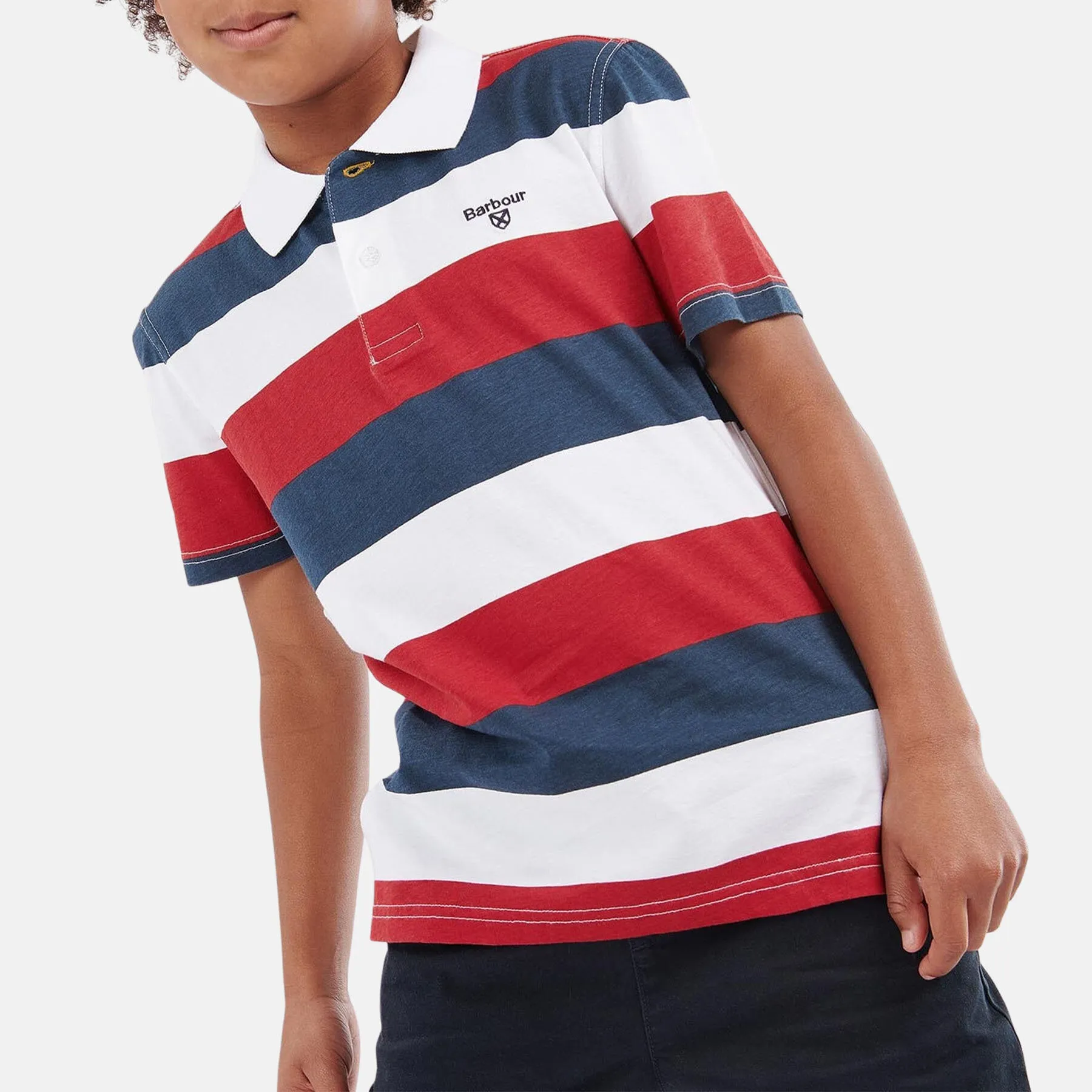 Boys Logan Striped Polo Shirt