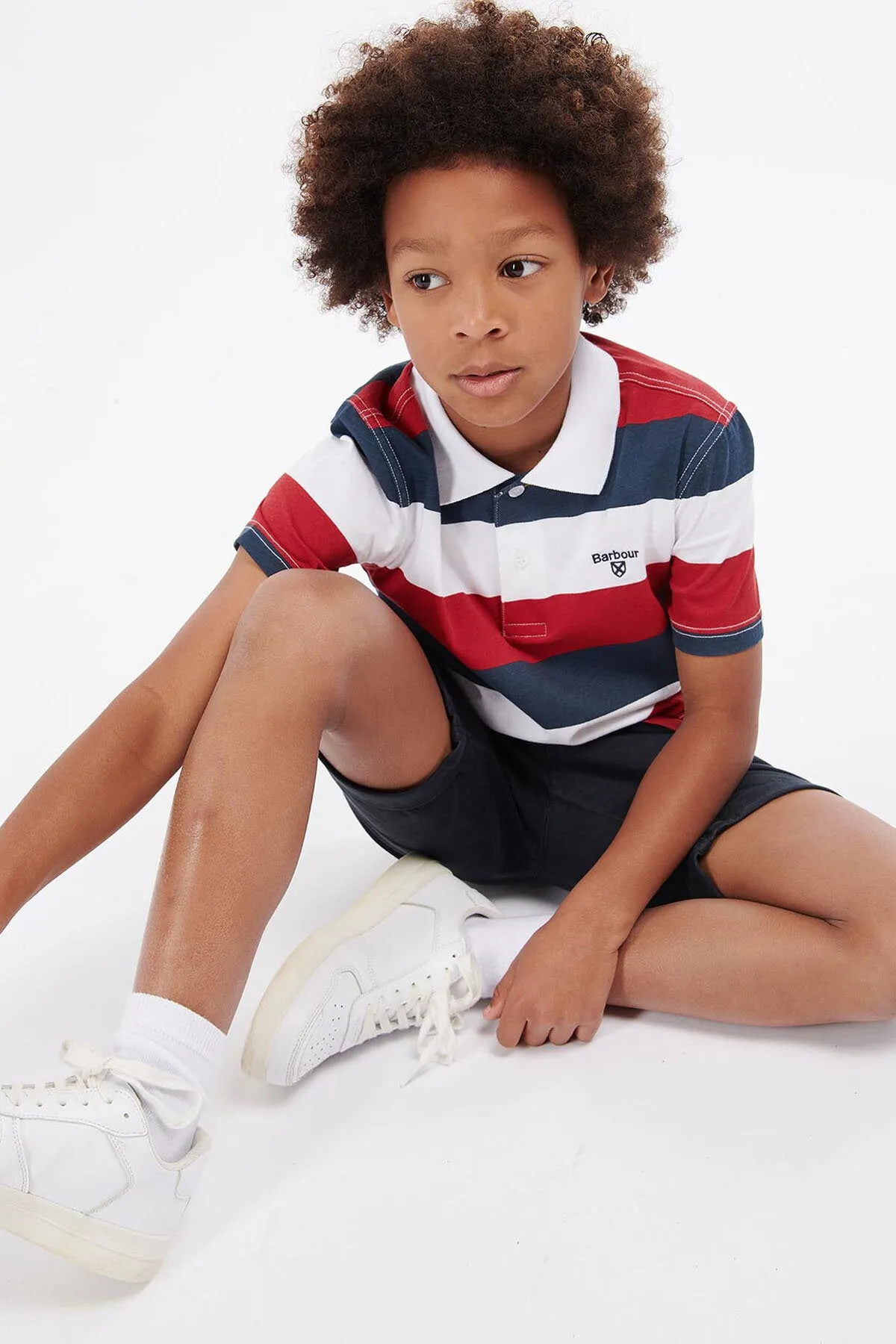 Boys Logan Striped Polo Shirt