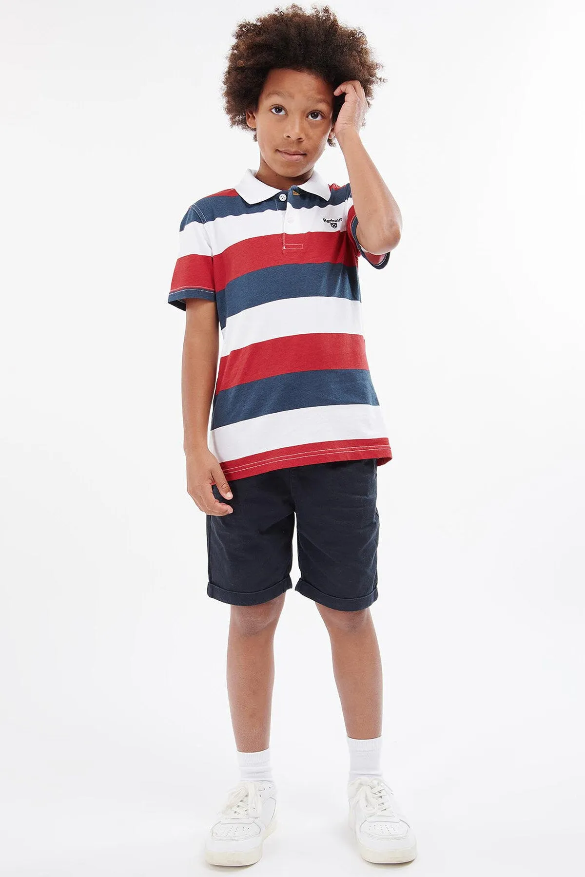 Boys Logan Striped Polo Shirt