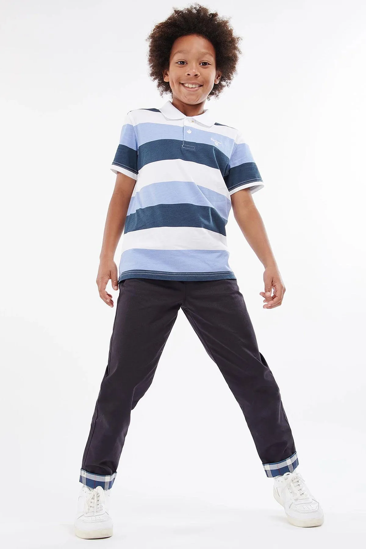 Boys Logan Striped Polo Shirt