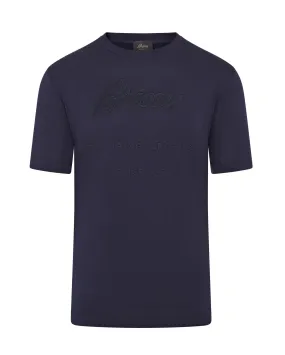 Brioni Short Sleeve Brioni Legends T-shirt (Navy)