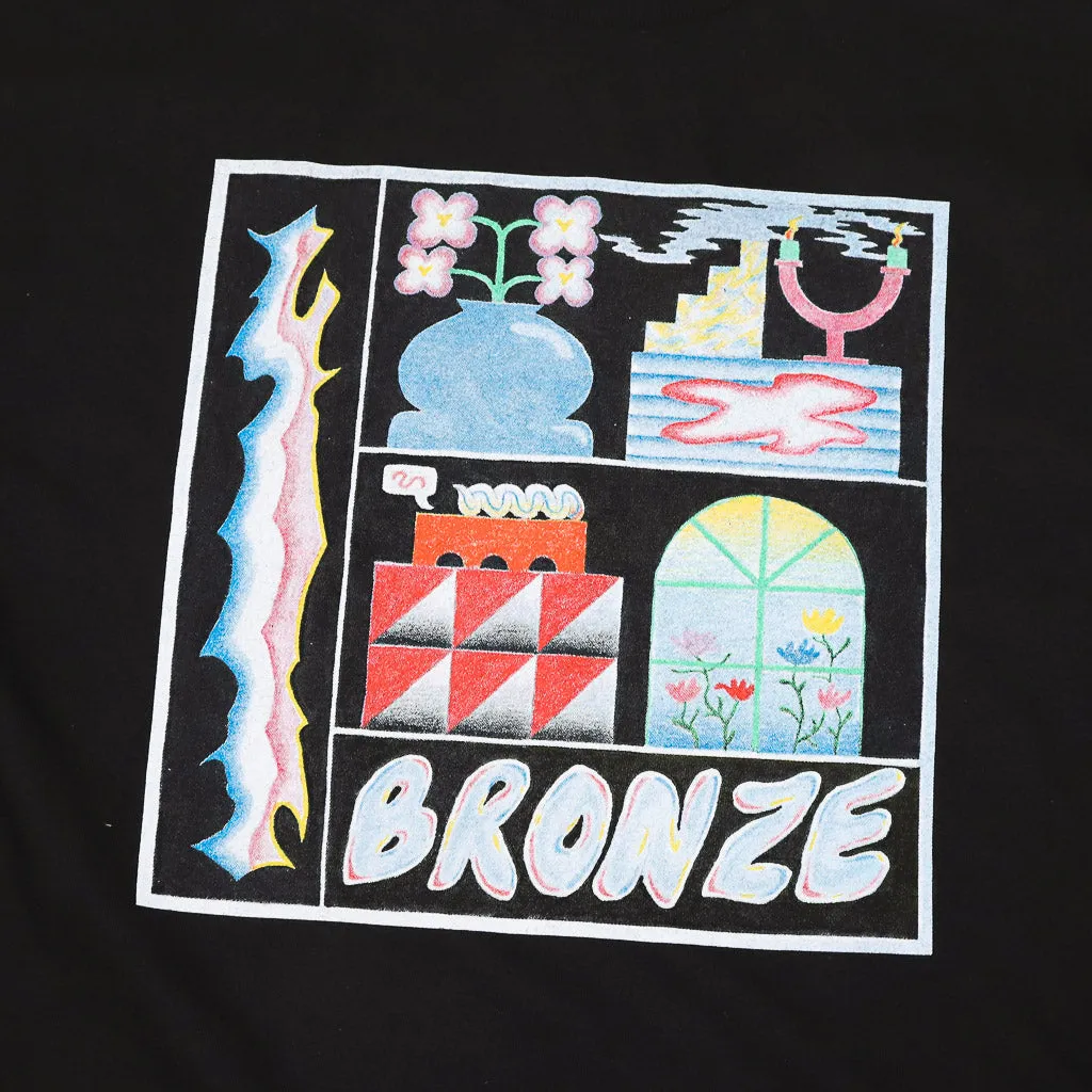 Bronze 56k - Flowerpot T-Shirt - Black