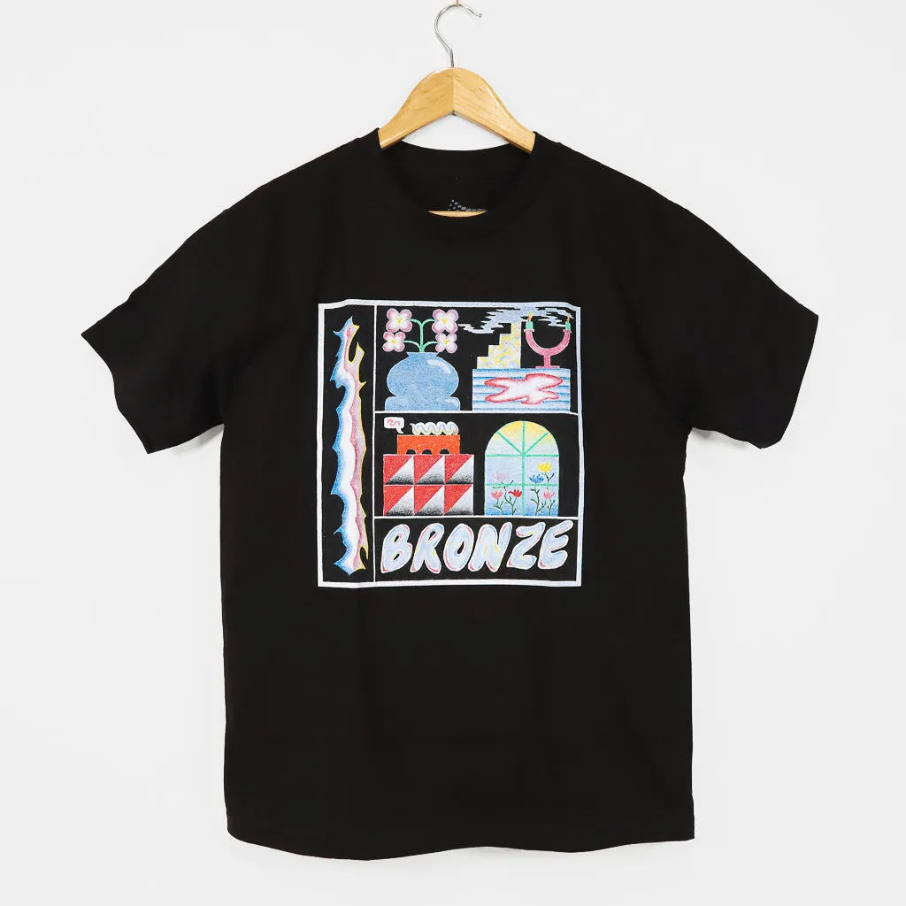 Bronze 56k - Flowerpot T-Shirt - Black