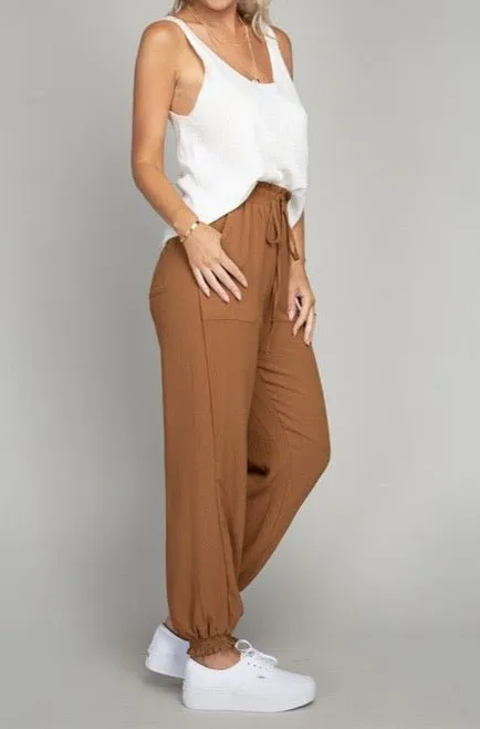 Brown Jogger Pants