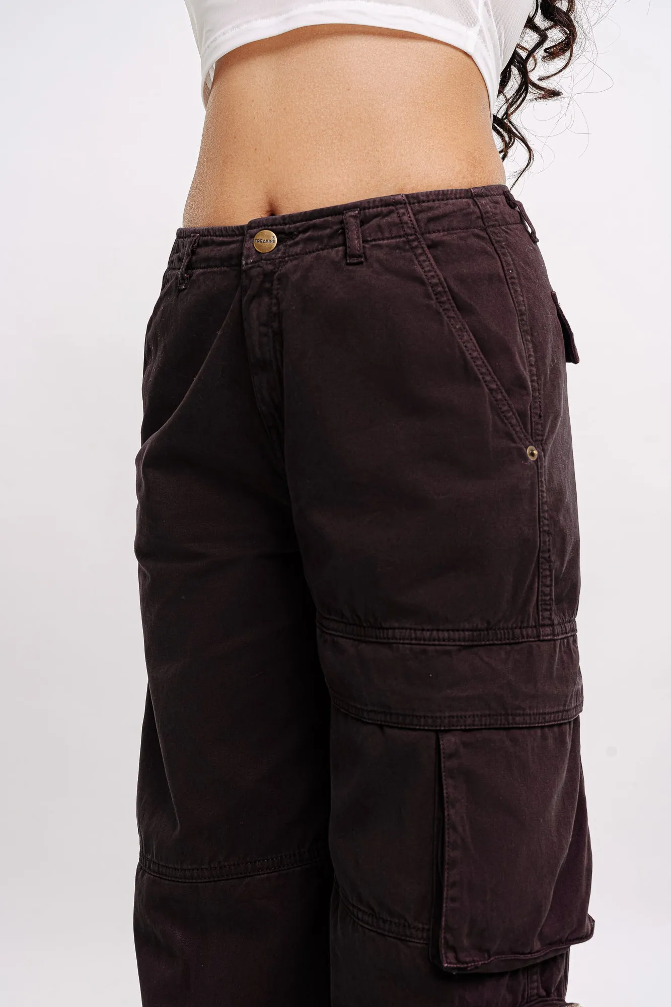 Brunette Cargo Denim Pants