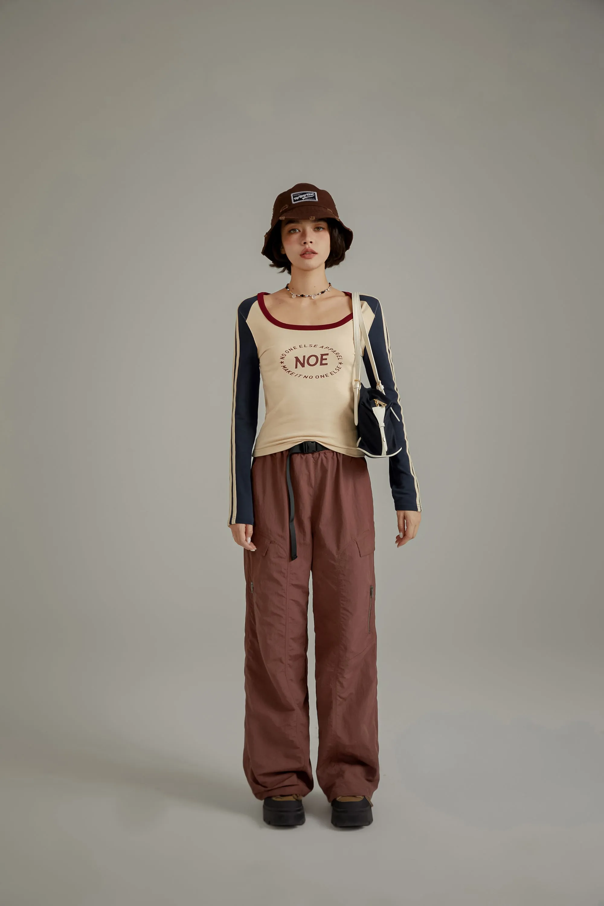 Cargo Drawstring Waist Casual Pants