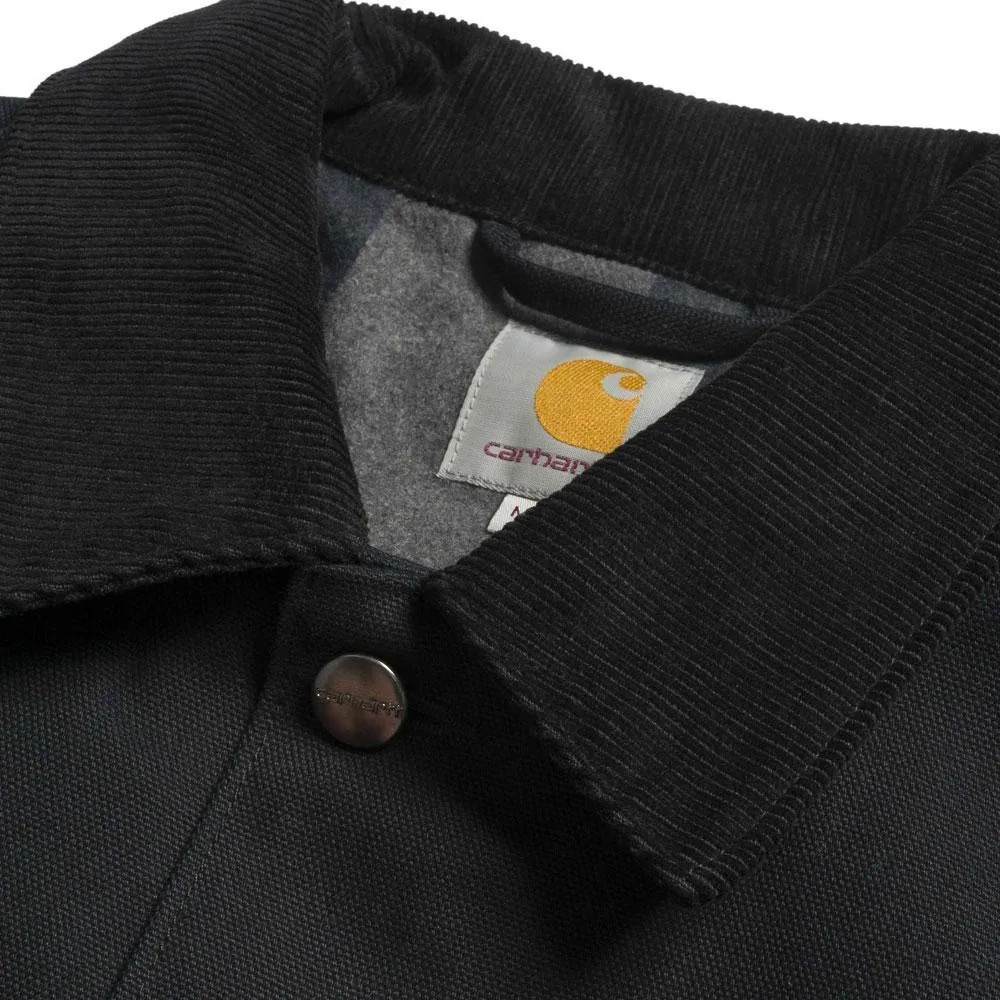 Carhartt WIP Michigan Lined Chore Coat - Black / Rigid