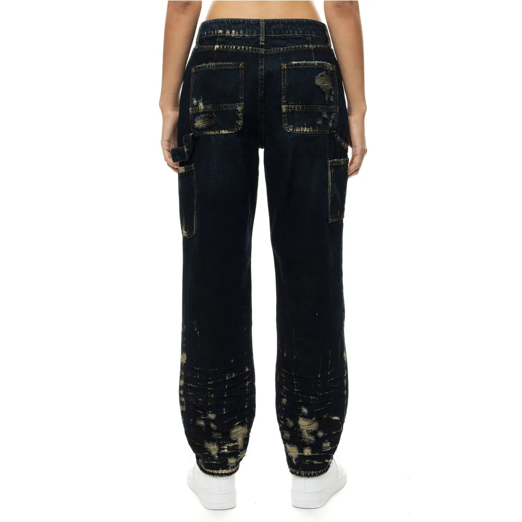 Carpenter Fashion Denim Pants - 1920 Blue