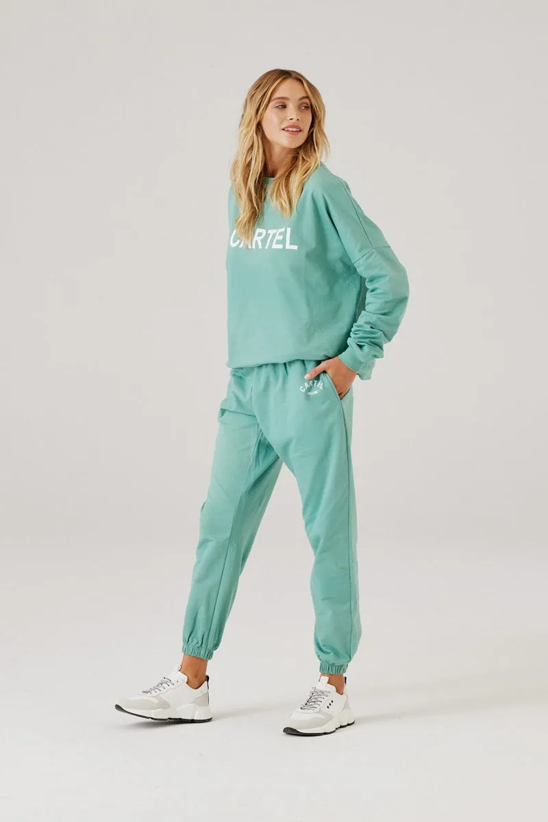 Cartel & Willow - Hattie Track Pant - Sage