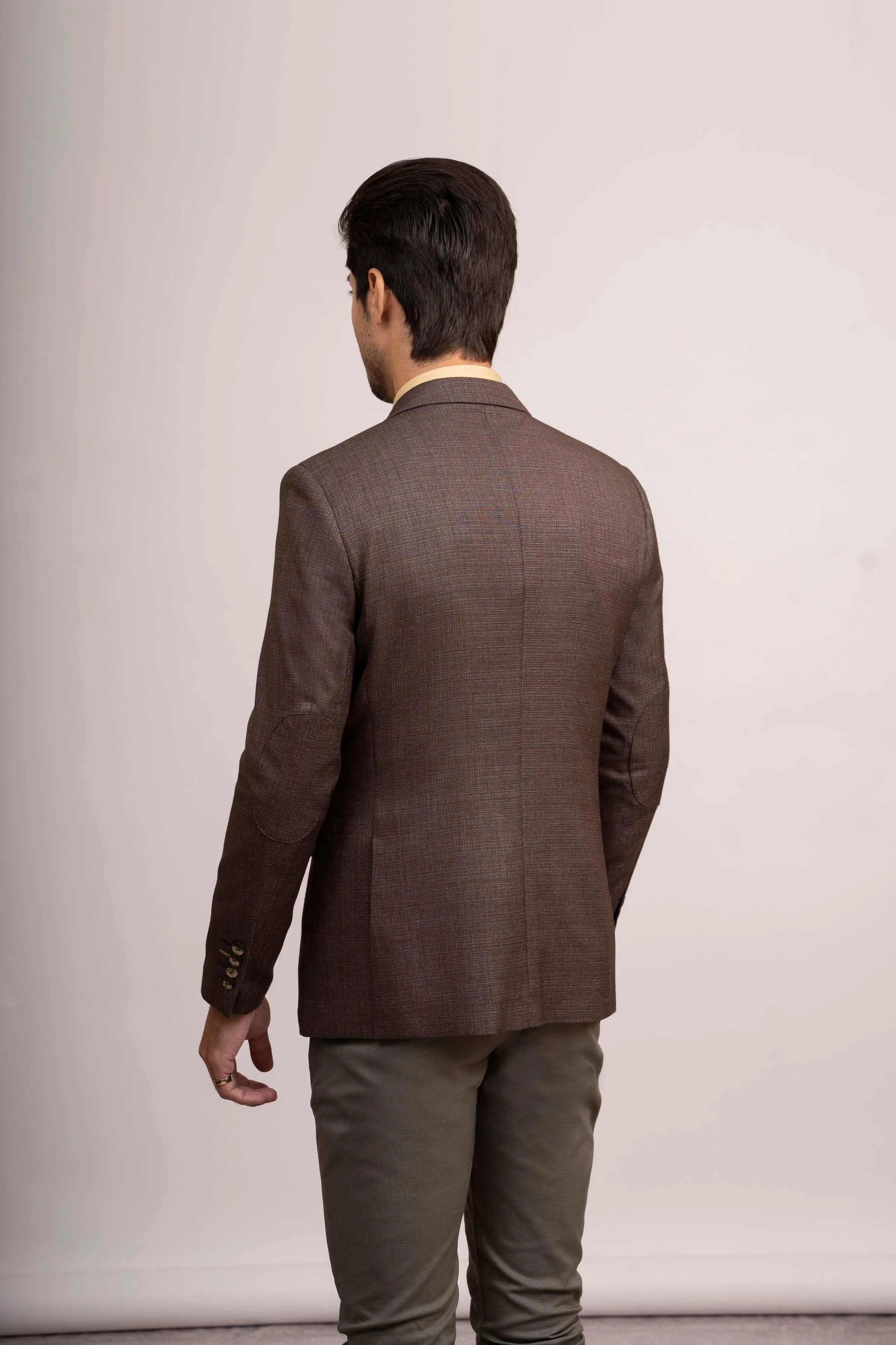 CASUAL COAT SLIM FIT BROWN