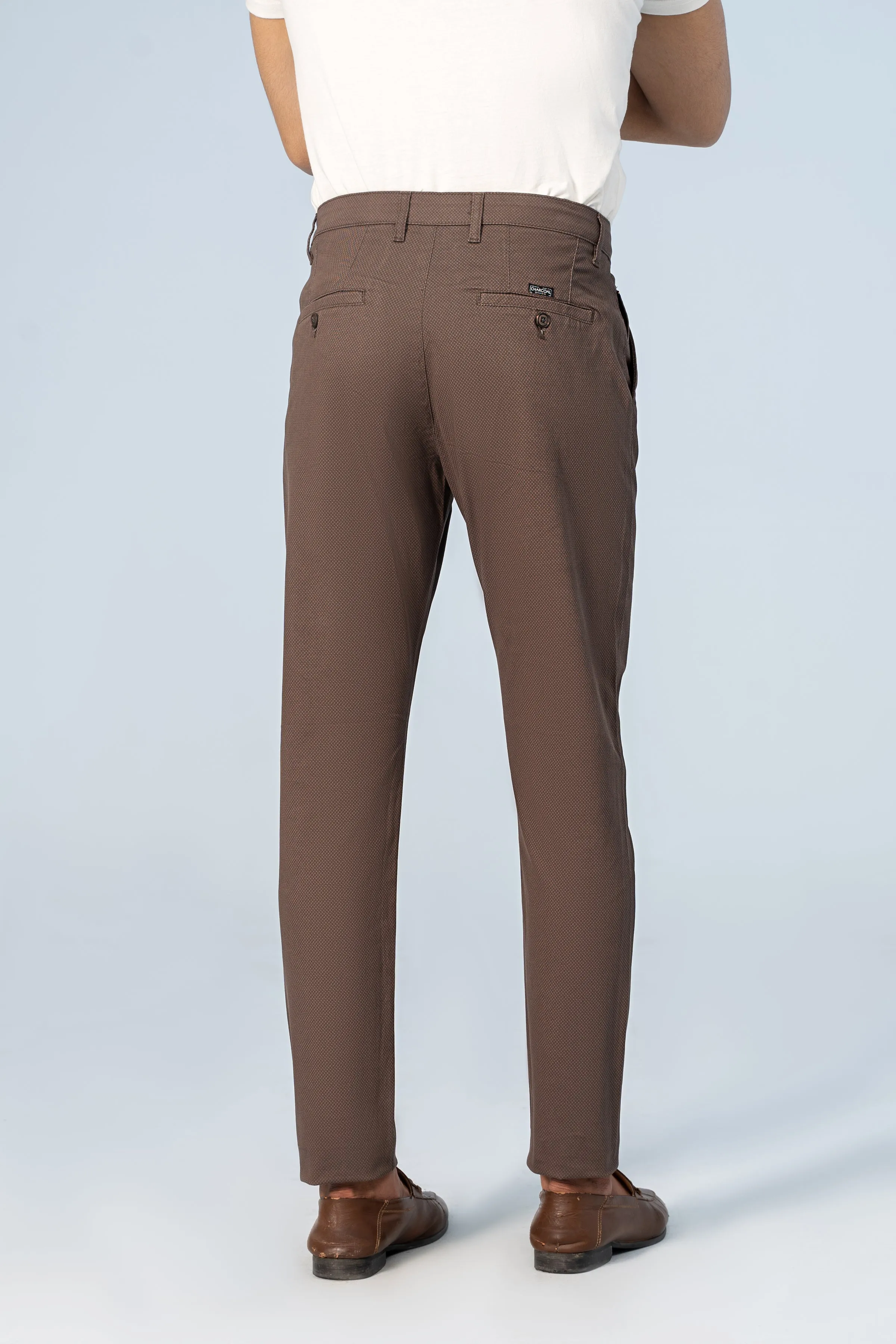 CASUAL PANT CROSS POCKET BROWN