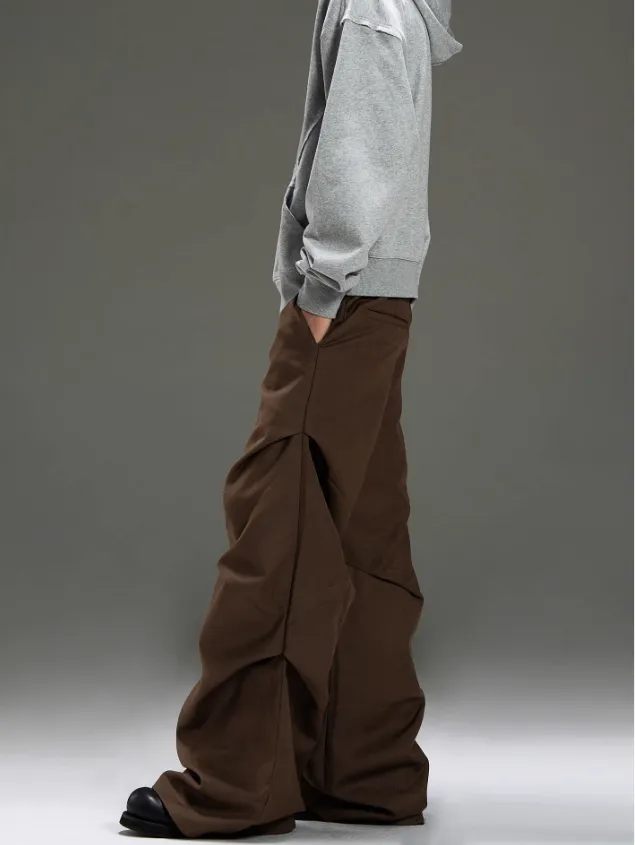 Casual Side Pleated Pants