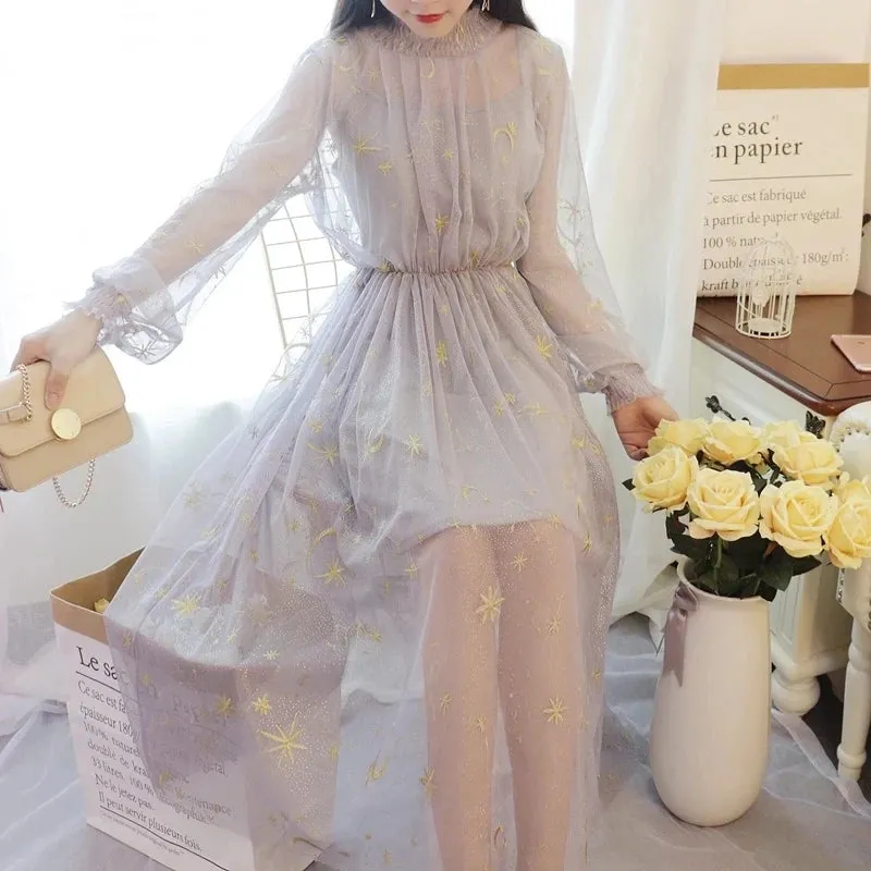 Chic starry sky dress KF81245