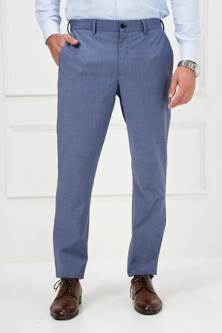 Chicago Blue Melange Merino Wool Pants