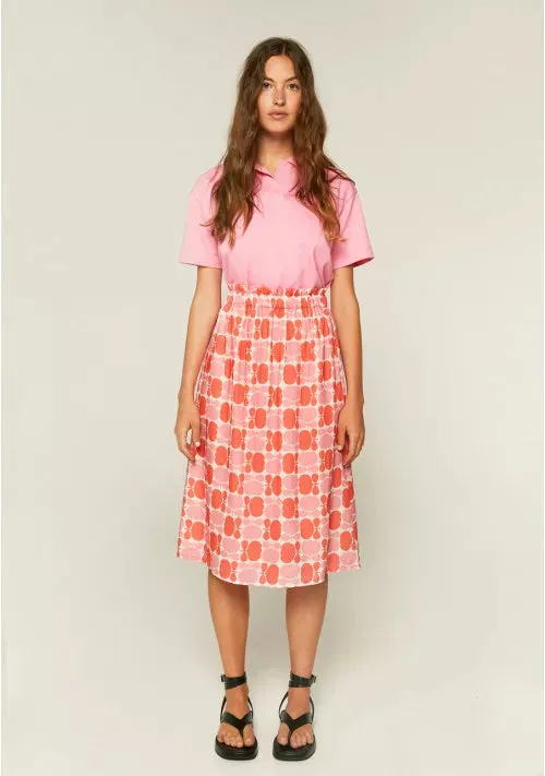 Compania Fantastica Tulip Skirt in Pink/Orange