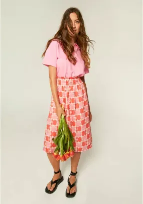 Compania Fantastica Tulip Skirt in Pink/Orange