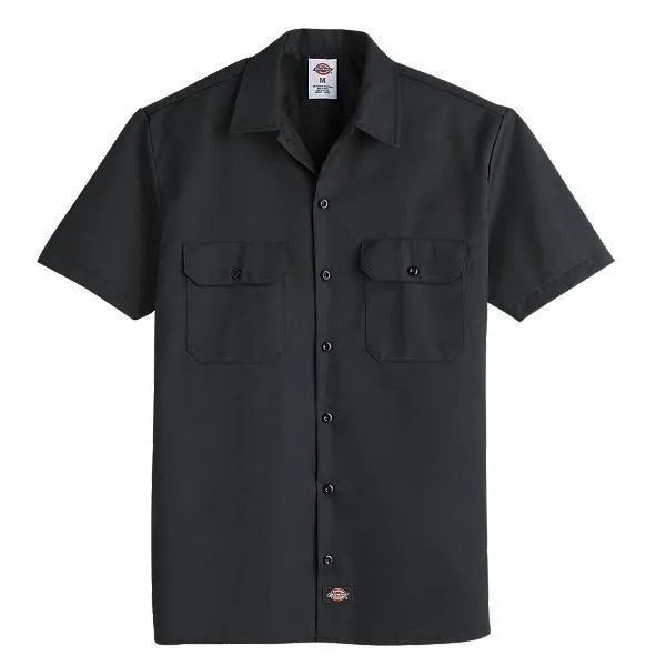 Dickies Short Sleeve Twill Work Shirt Black