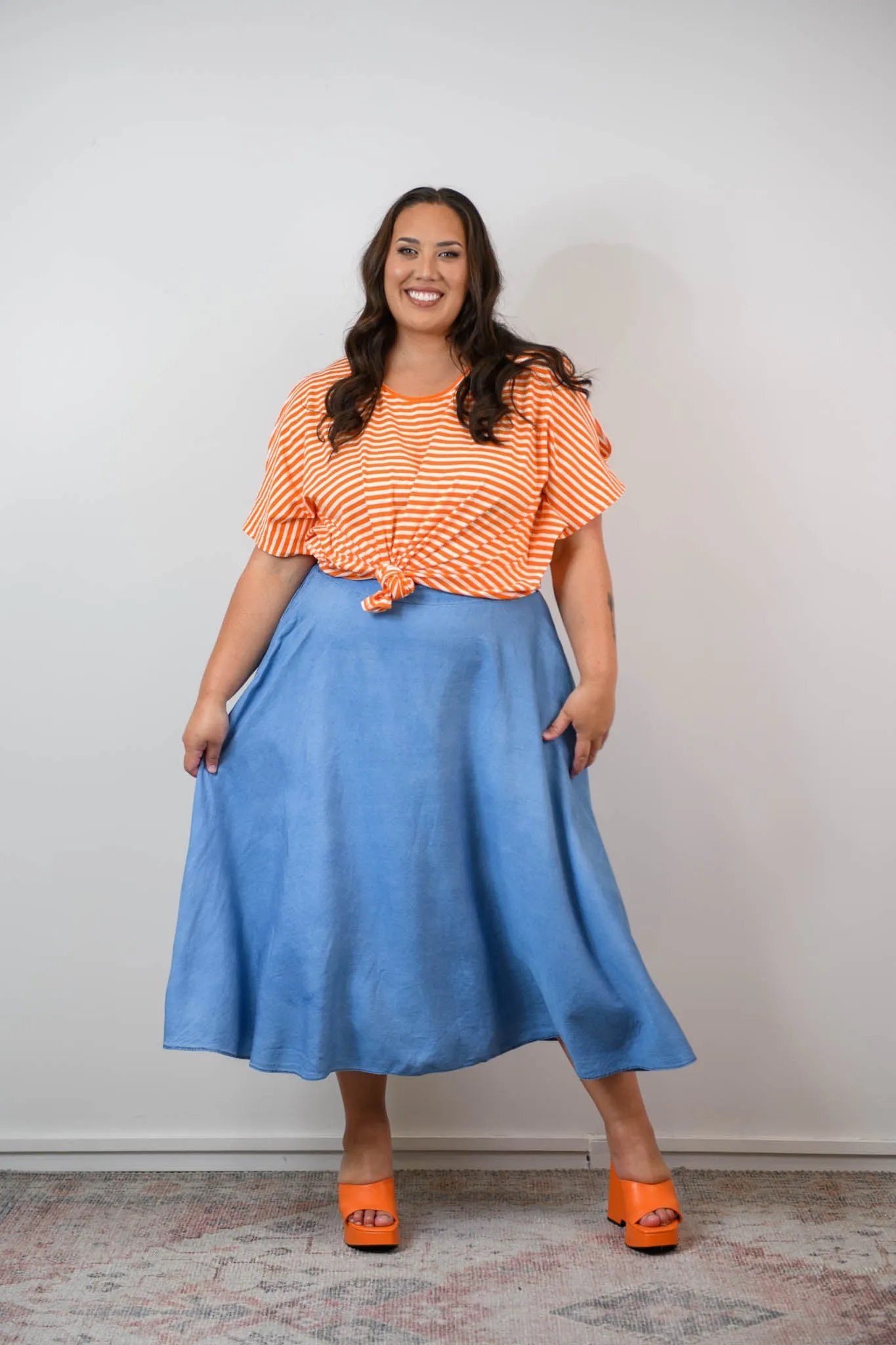 Donna skirt - chambray denim