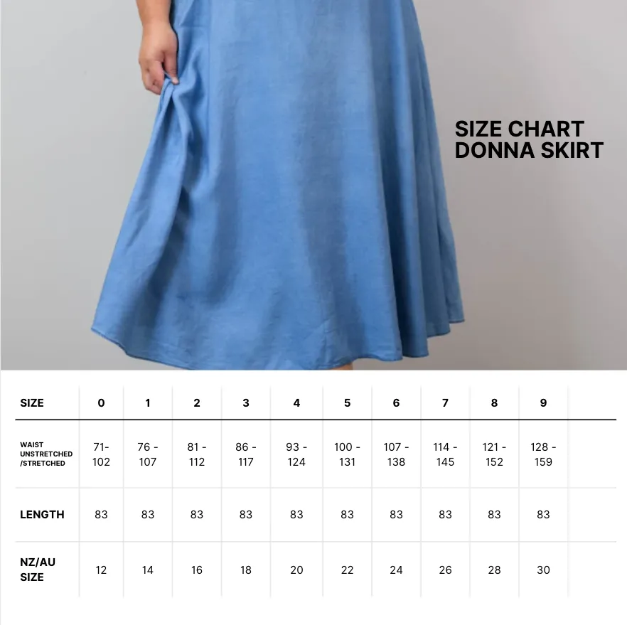 Donna skirt - chambray denim