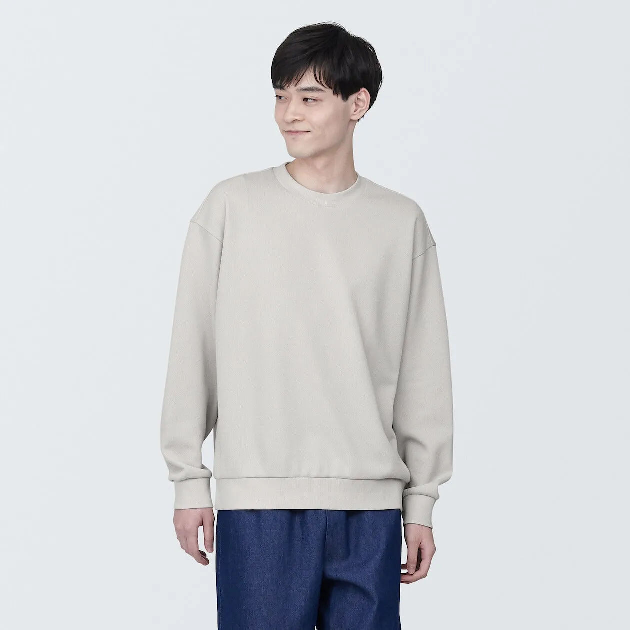 Double Knitted Pullover Sweatshirt