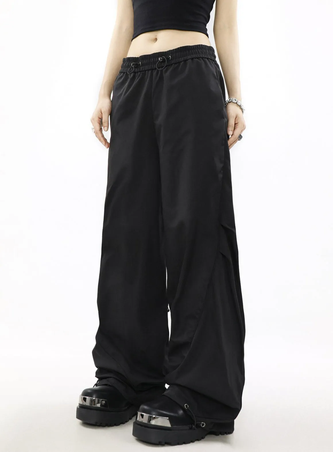 Drawstring Detailed Loose Casual Pants