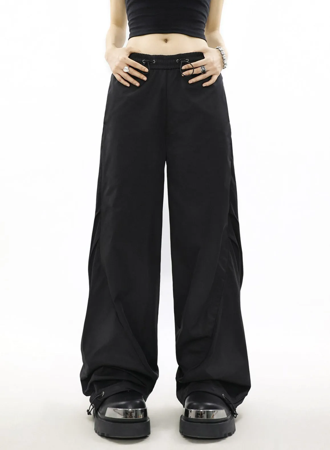 Drawstring Detailed Loose Casual Pants