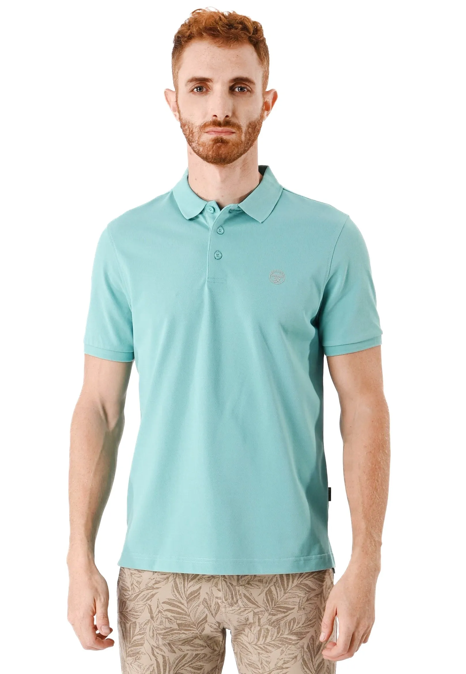 EXHAUST Mens Polo T-Shirt [Slim Fit] 1473