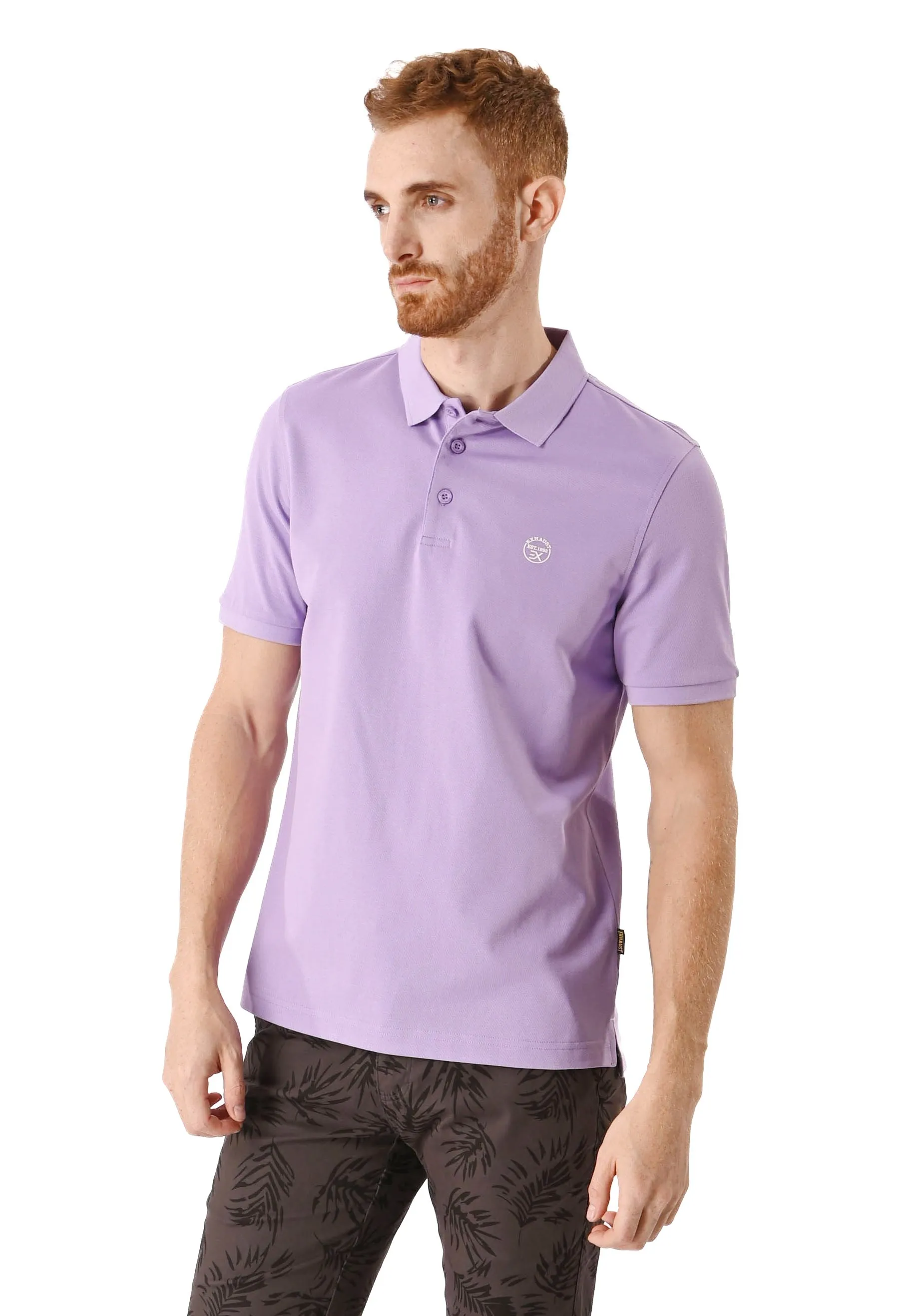 EXHAUST Mens Polo T-Shirt [Slim Fit] 1473