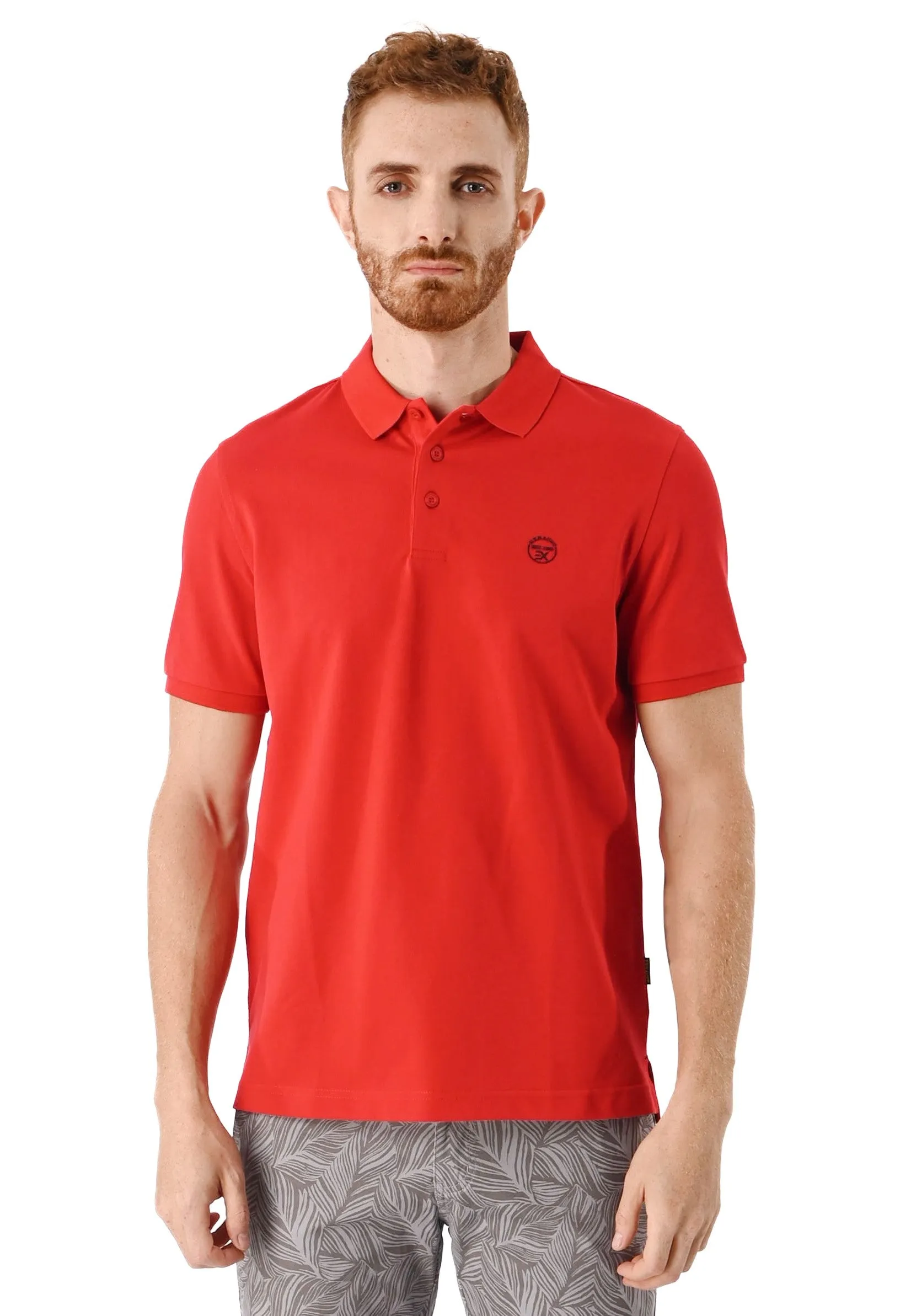 EXHAUST Mens Polo T-Shirt [Slim Fit] 1473