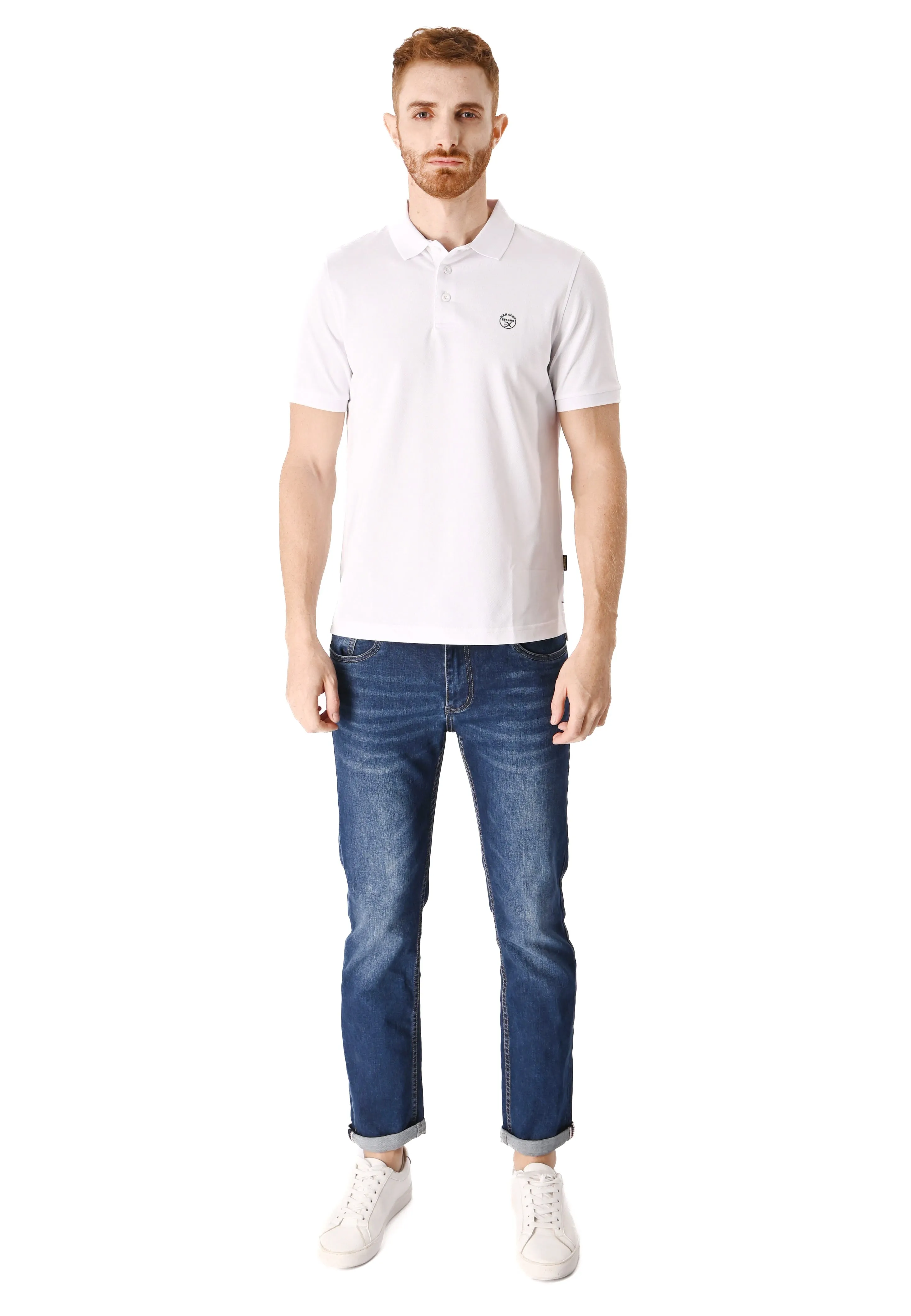 EXHAUST Mens Polo T-Shirt [Slim Fit] 1473