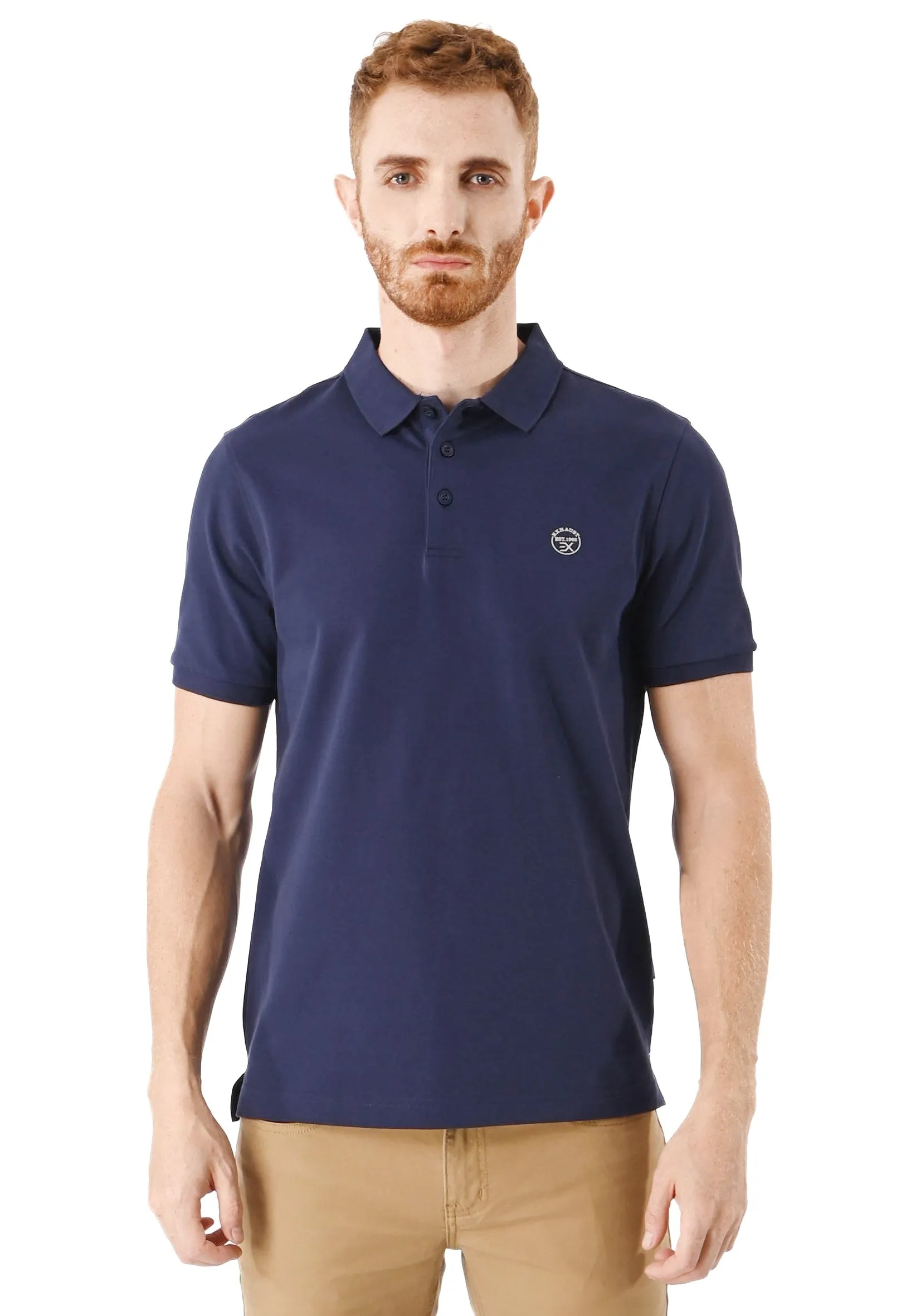 EXHAUST Mens Polo T-Shirt [Slim Fit] 1473