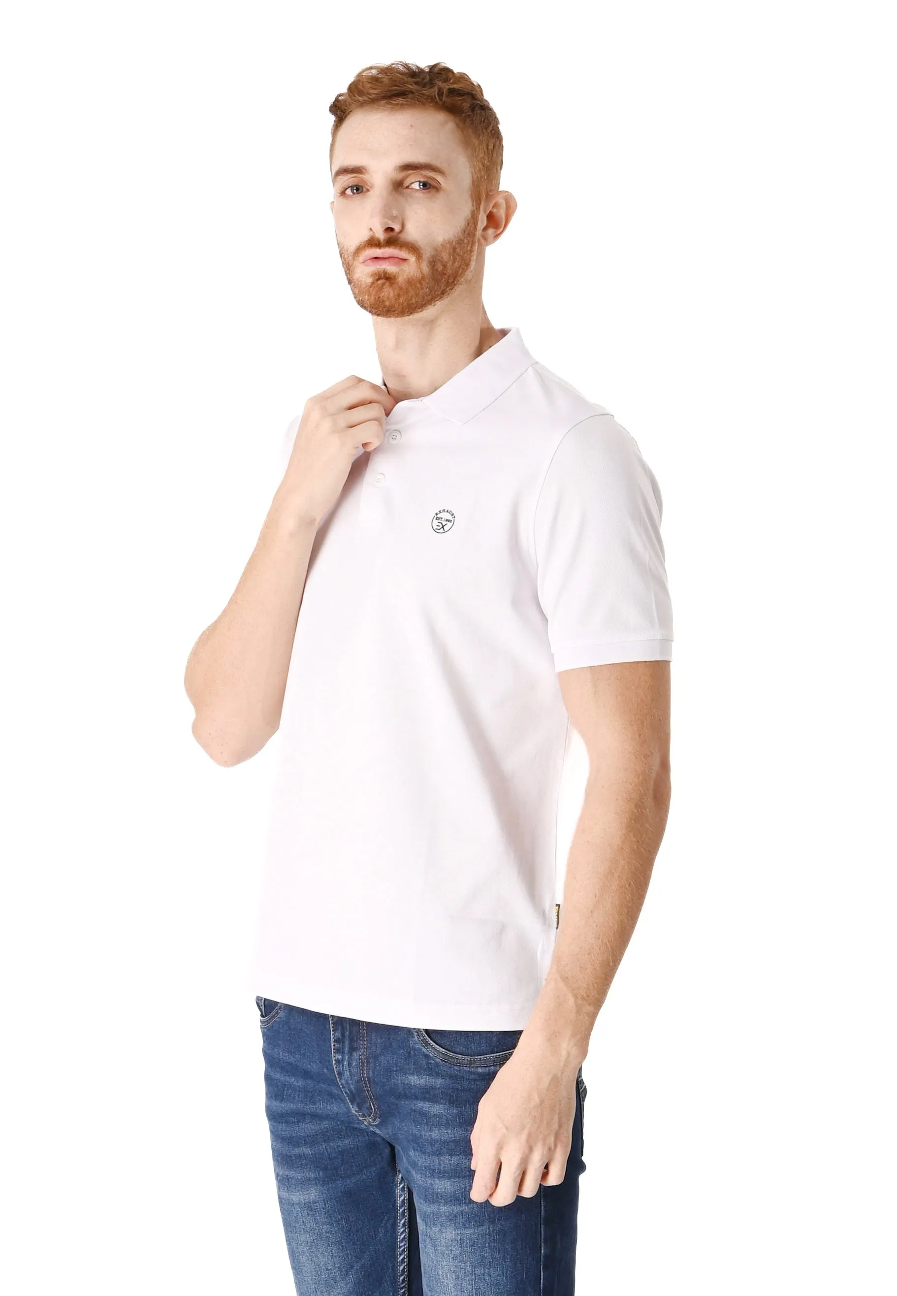 EXHAUST Mens Polo T-Shirt [Slim Fit] 1473